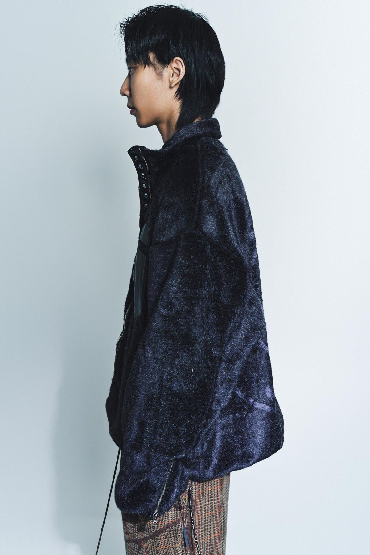 MASTERMIND | FAUX RABBIT FUR JACKET - MAXFIELD LA