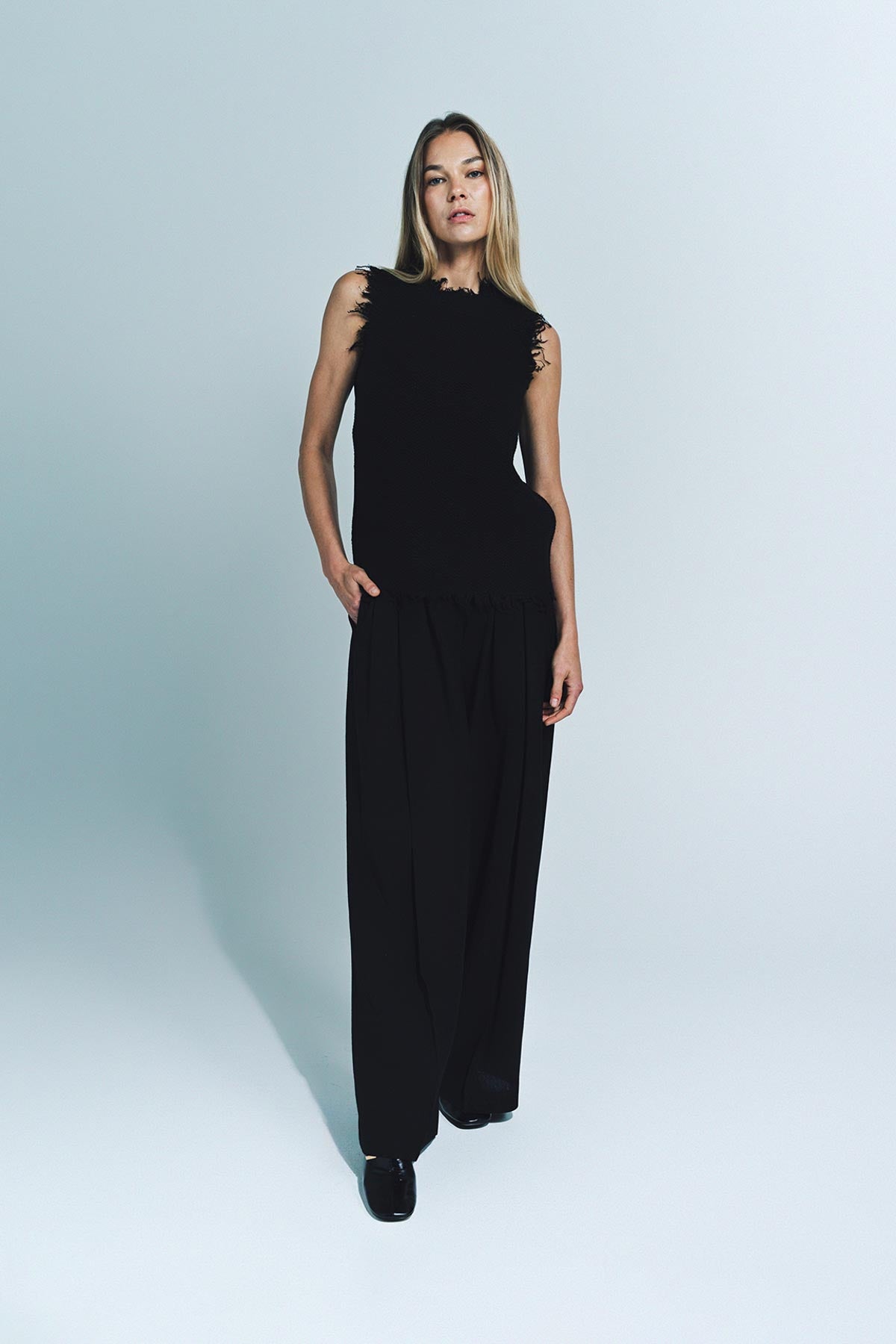 JIL SANDER | FRAYED SWEATER VEST - MAXFIELD LA
