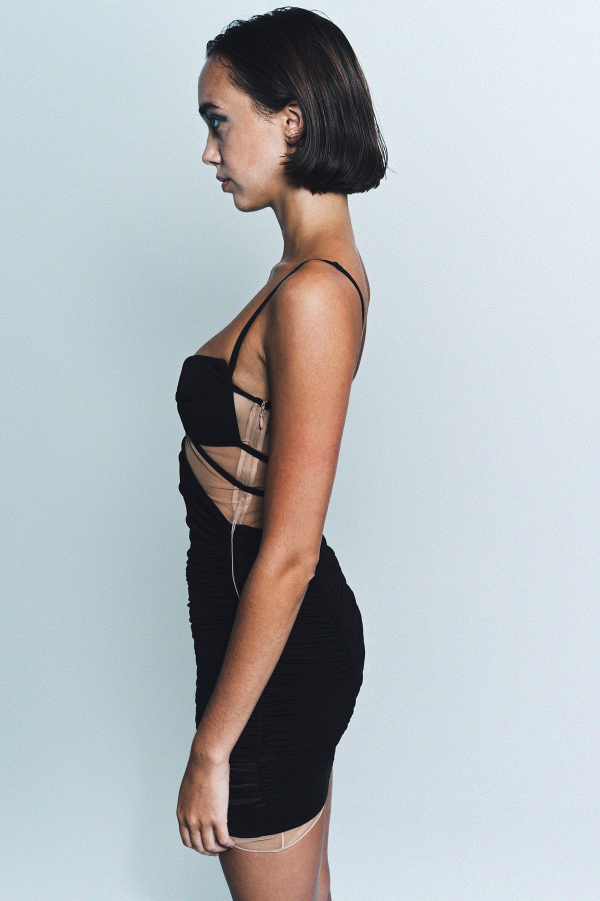 NENSI DOJAKA | DRAPED MINI DRESS - MAXFIELD LA