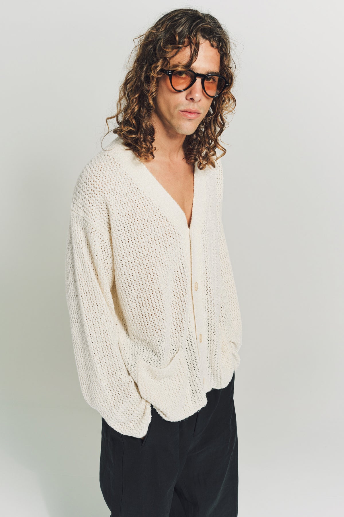 THE ELDER STATESMAN | SELERINO NET CARDIGAN - MAXFIELD LA