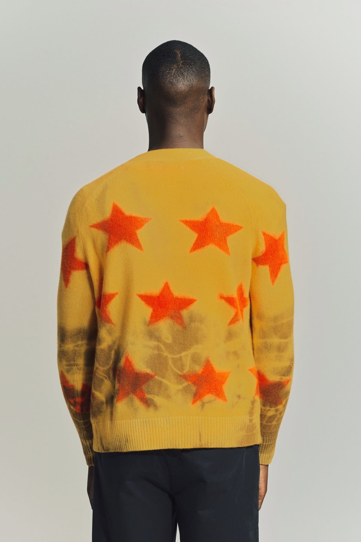 THE ELDER STATESMAN | STAR SPRAYED CARDIGAN