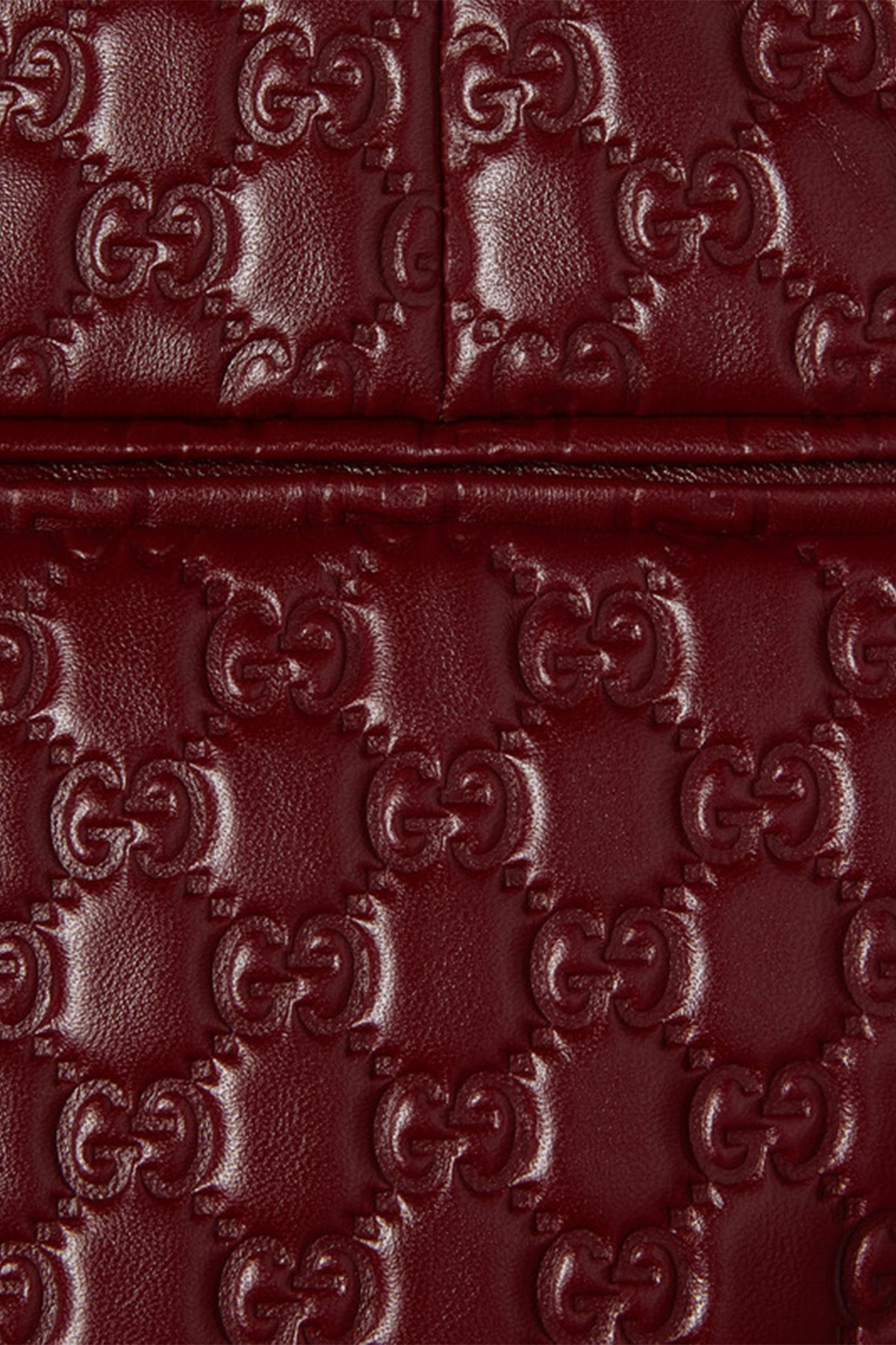 GUCCI | GG EMBOSSED LEATHER SHORT - MAXFIELD LA