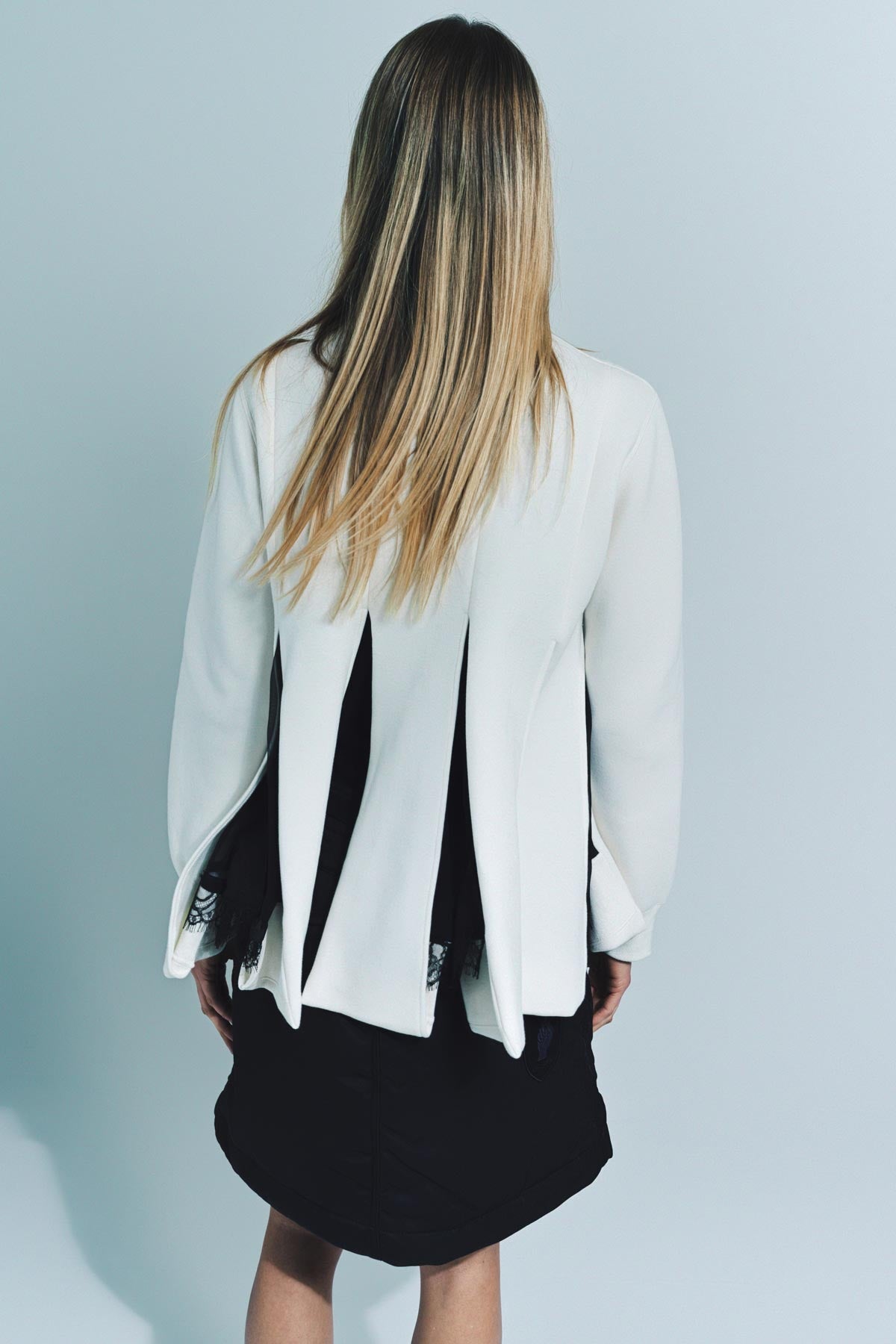 SACAI | CHIFFON MIX SPONGE PULLOVER - MAXFIELD LA