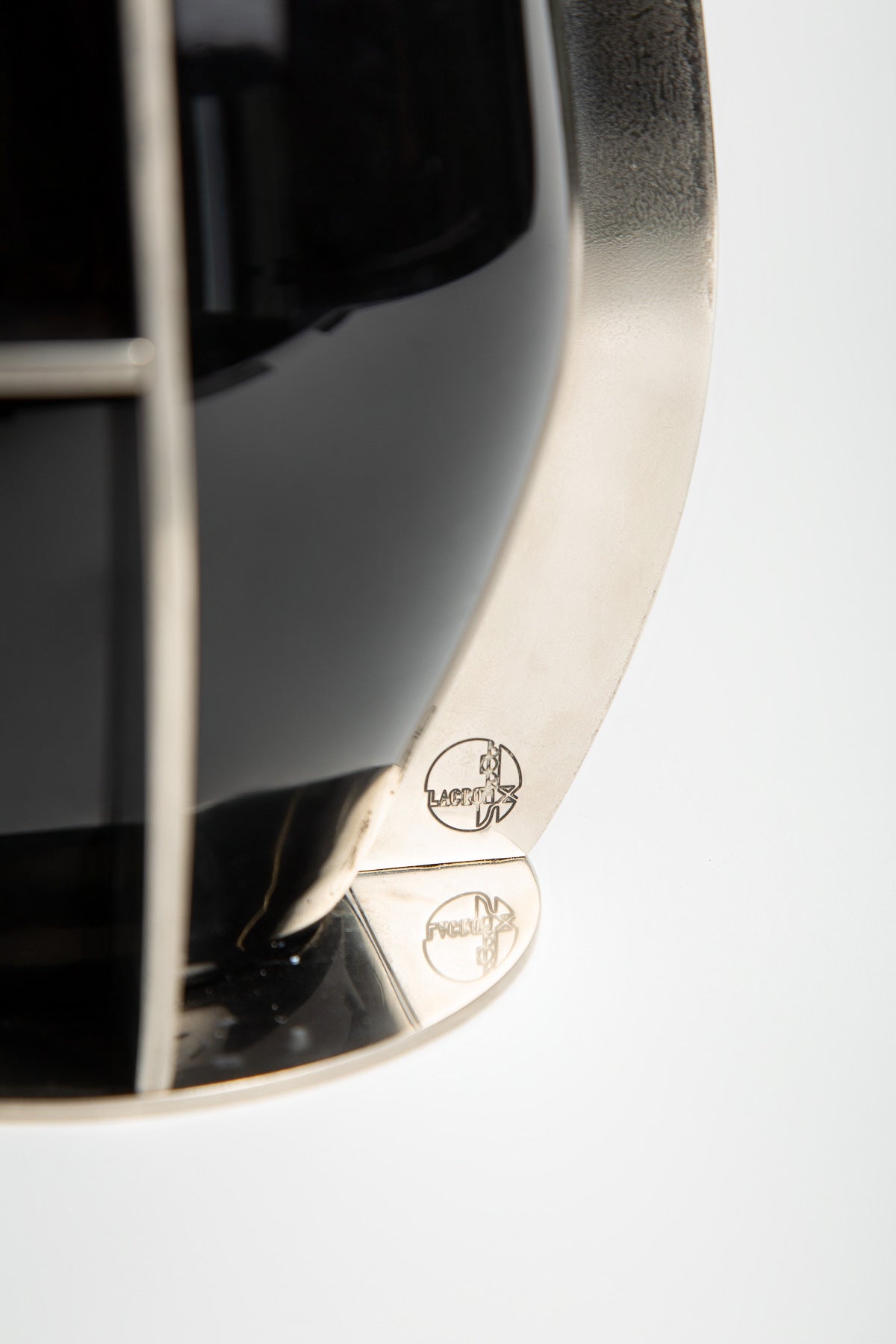 JEAN BORIS-LACROIX | 1930's BLACK OPALINE VASE