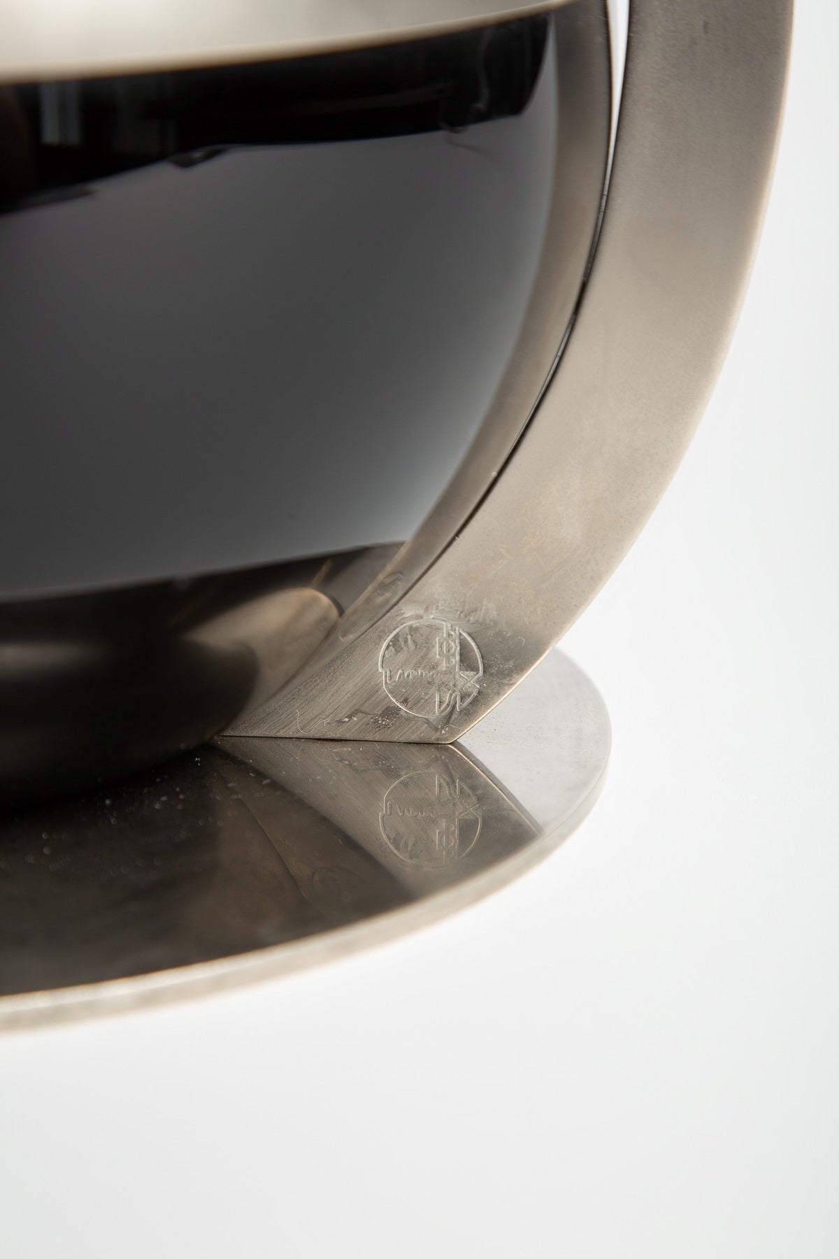 JEAN BORIS-LACROIX | 1930's BLACK OPALINE TABLE LAMP