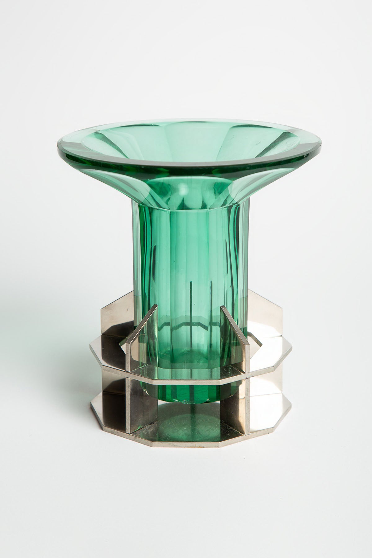 JEAN BORIS-LACROIX & MARCEL GOUPY | 1930's GLASS VASE - MAXFIELD LA