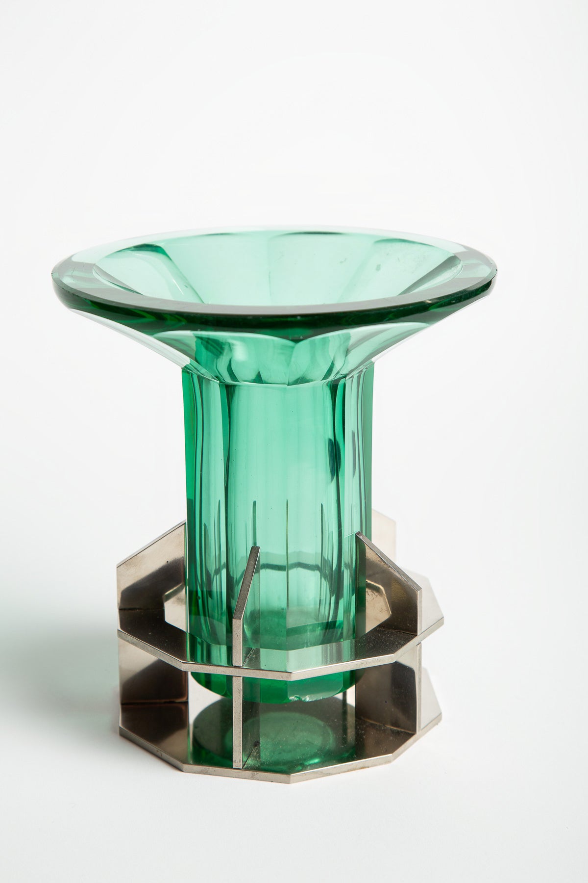 JEAN BORIS-LACROIX & MARCEL GOUPY | 1930's GLASS VASE - MAXFIELD LA