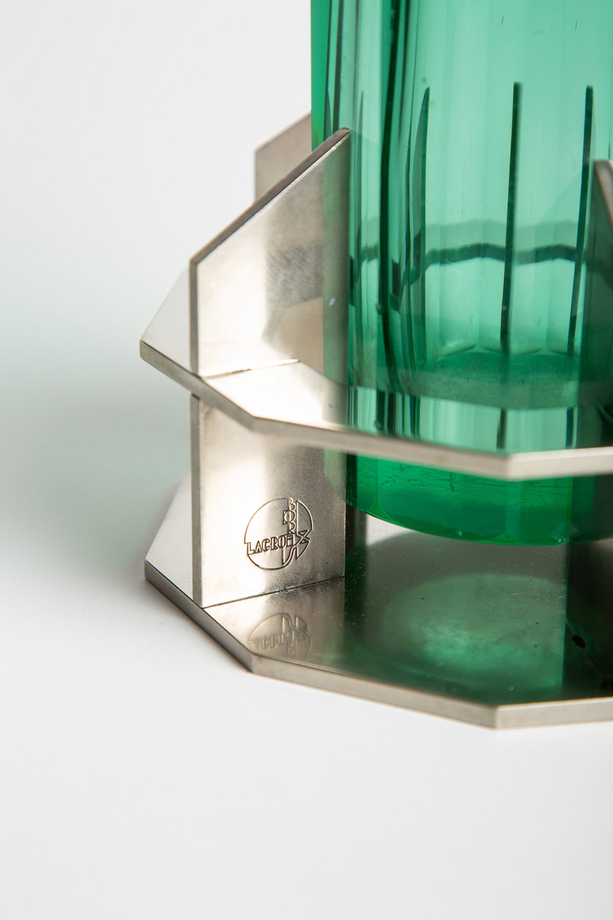 JEAN BORIS-LACROIX & MARCEL GOUPY | 1930's GLASS VASE - MAXFIELD LA