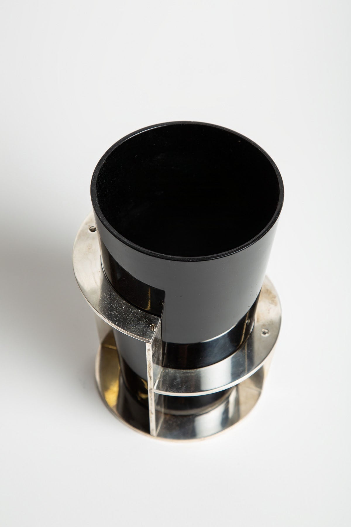 JEAN BORIS-LACROIX | 1930's BLACK OPALINE VASE