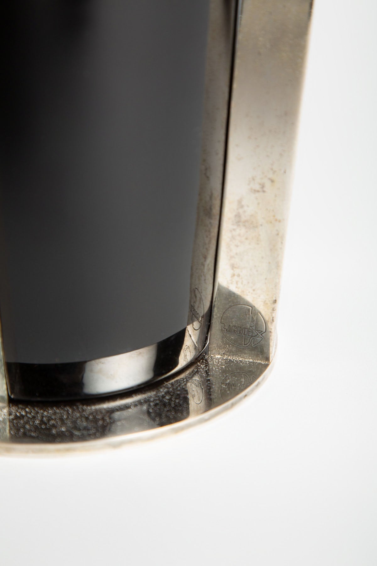 JEAN BORIS-LACROIX | 1930's BLACK OPALINE VASE