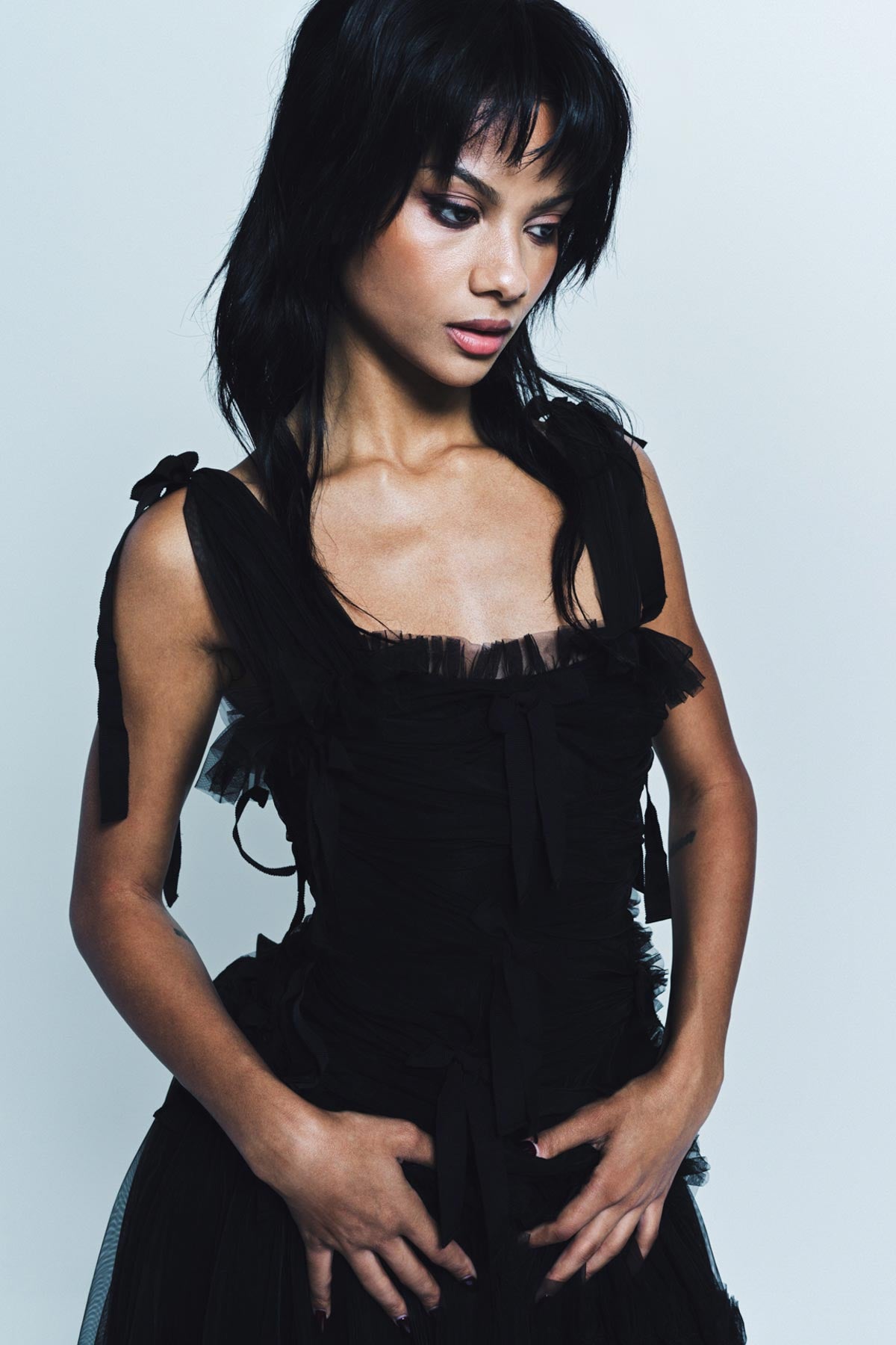 CAROLINE HU | TULLE BOWKNOT DRESS - MAXFIELD LA