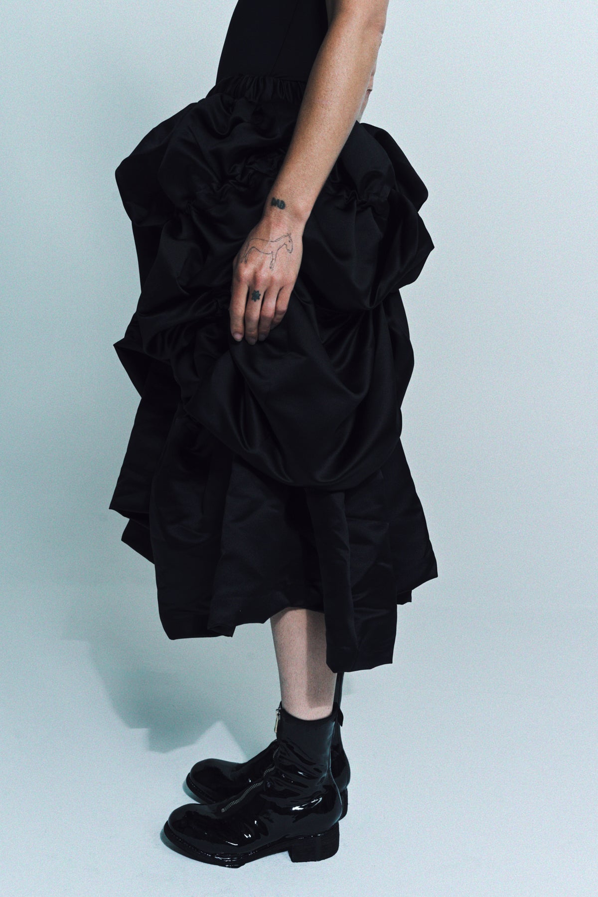 COMME DES GARCONS | SATIN THICK SKIRT - MAXFIELD LA