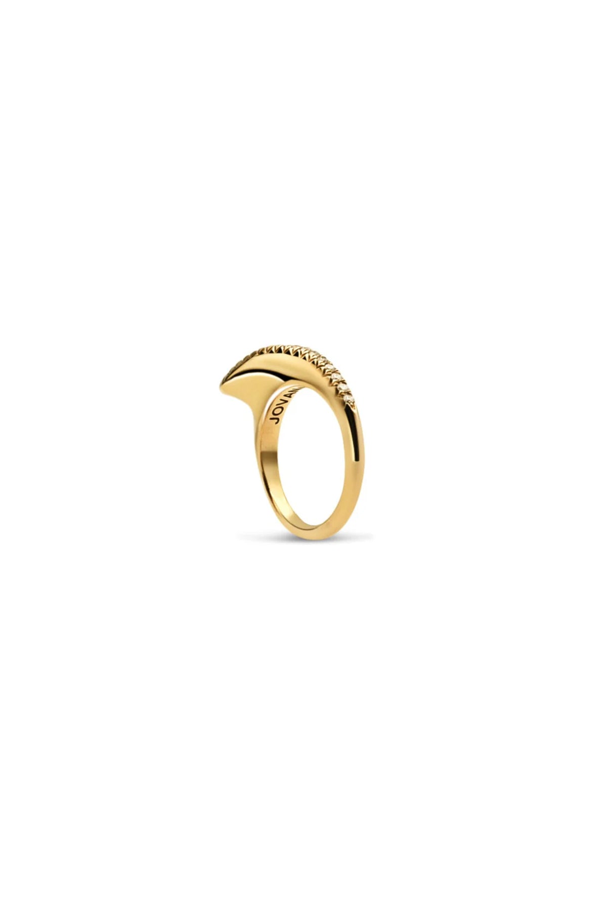 JOVANA DJURIC | XS YELLOW GOLD DIAMOND SLICE RING - MAXFIELD LA