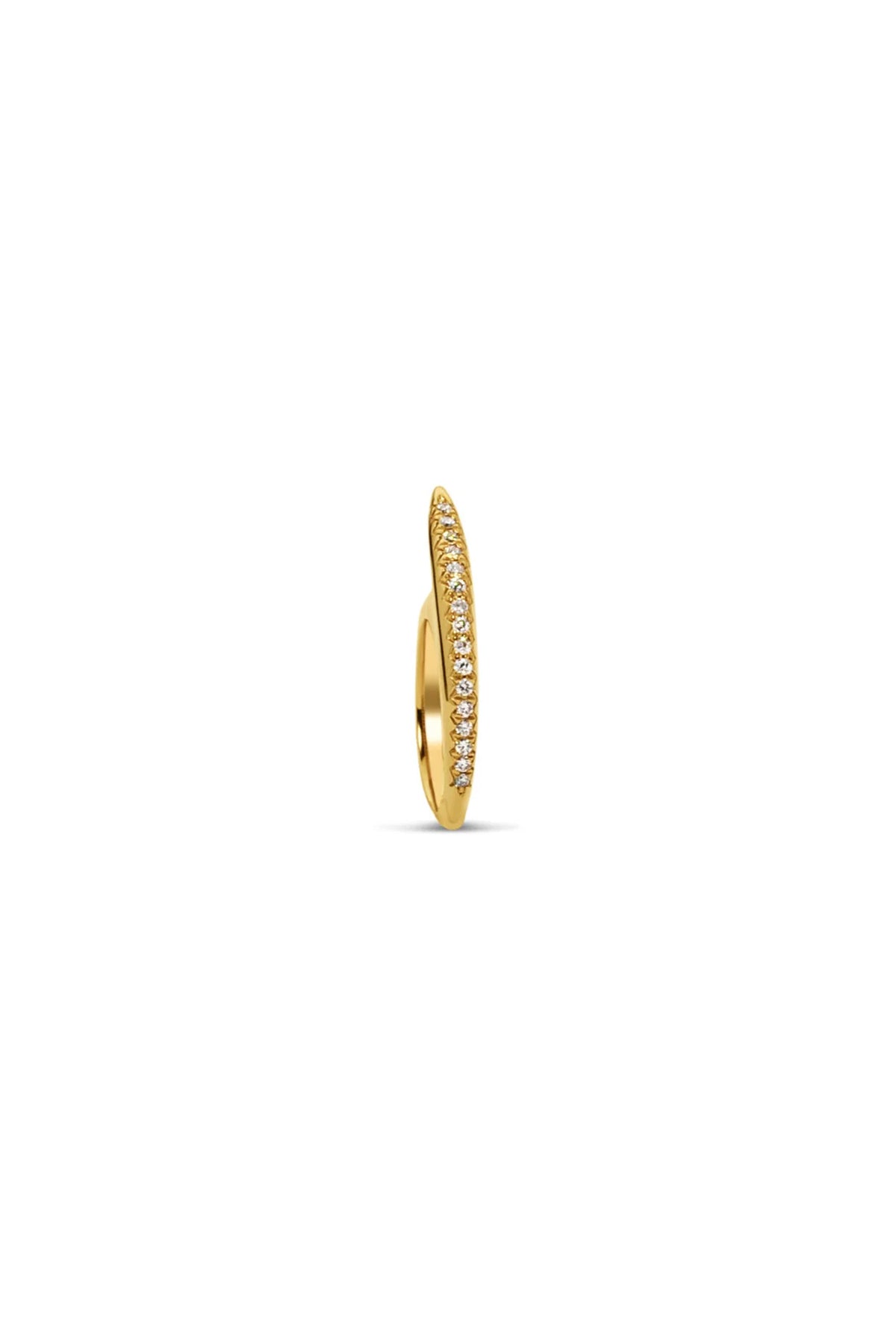 JOVANA DJURIC | XS YELLOW GOLD DIAMOND SLICE RING