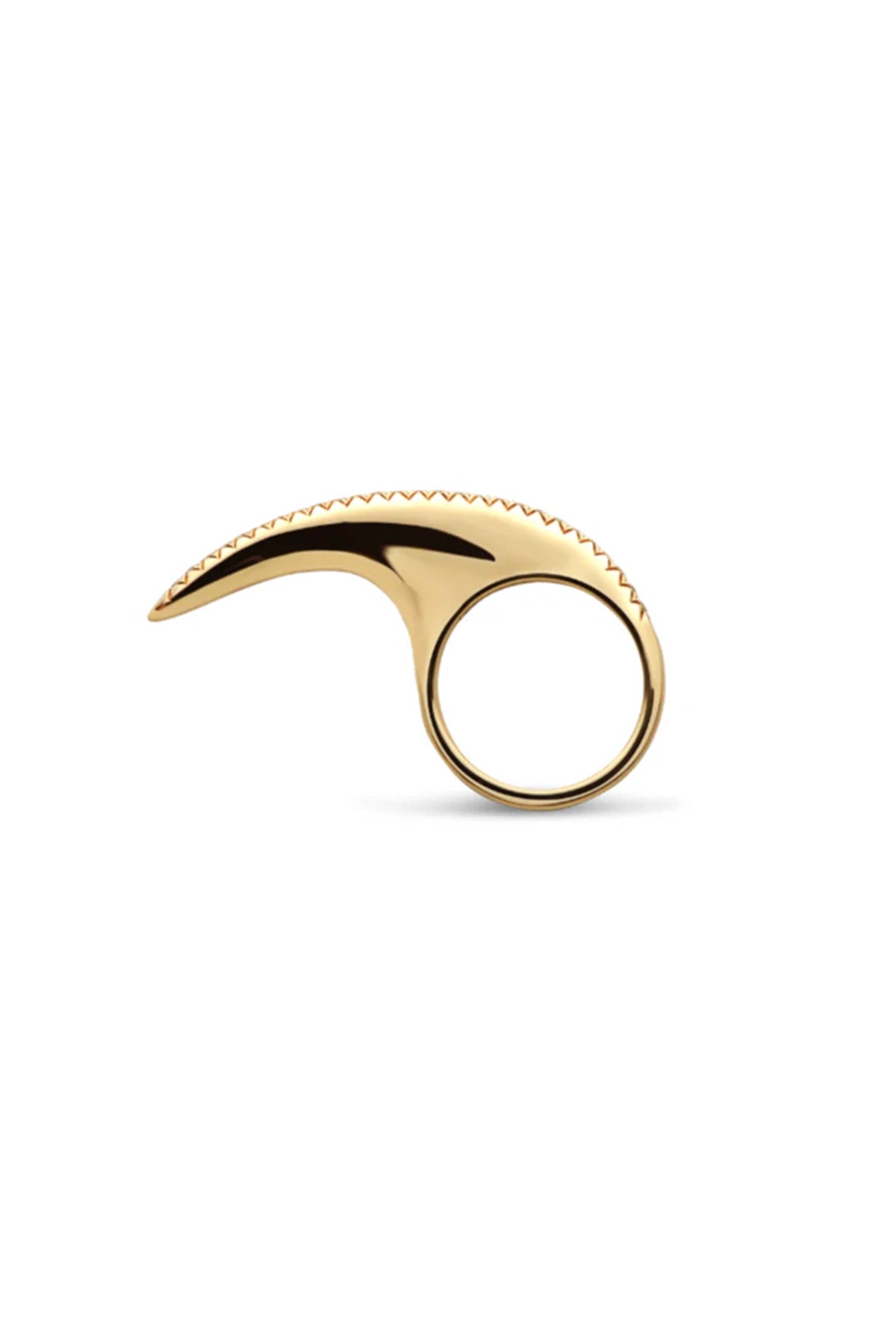JOVANA DJURIC | MEDIUM YELLOW GOLD DIAMOND SLICE RING - MAXFIELD LA