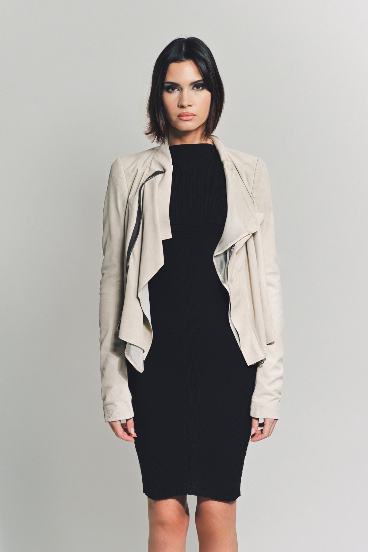 RICK OWENS | LOW NECK BIKER JACKET