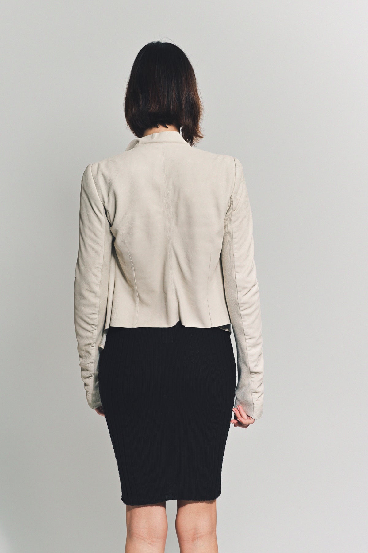 RICK OWENS | LOW NECK BIKER JACKET