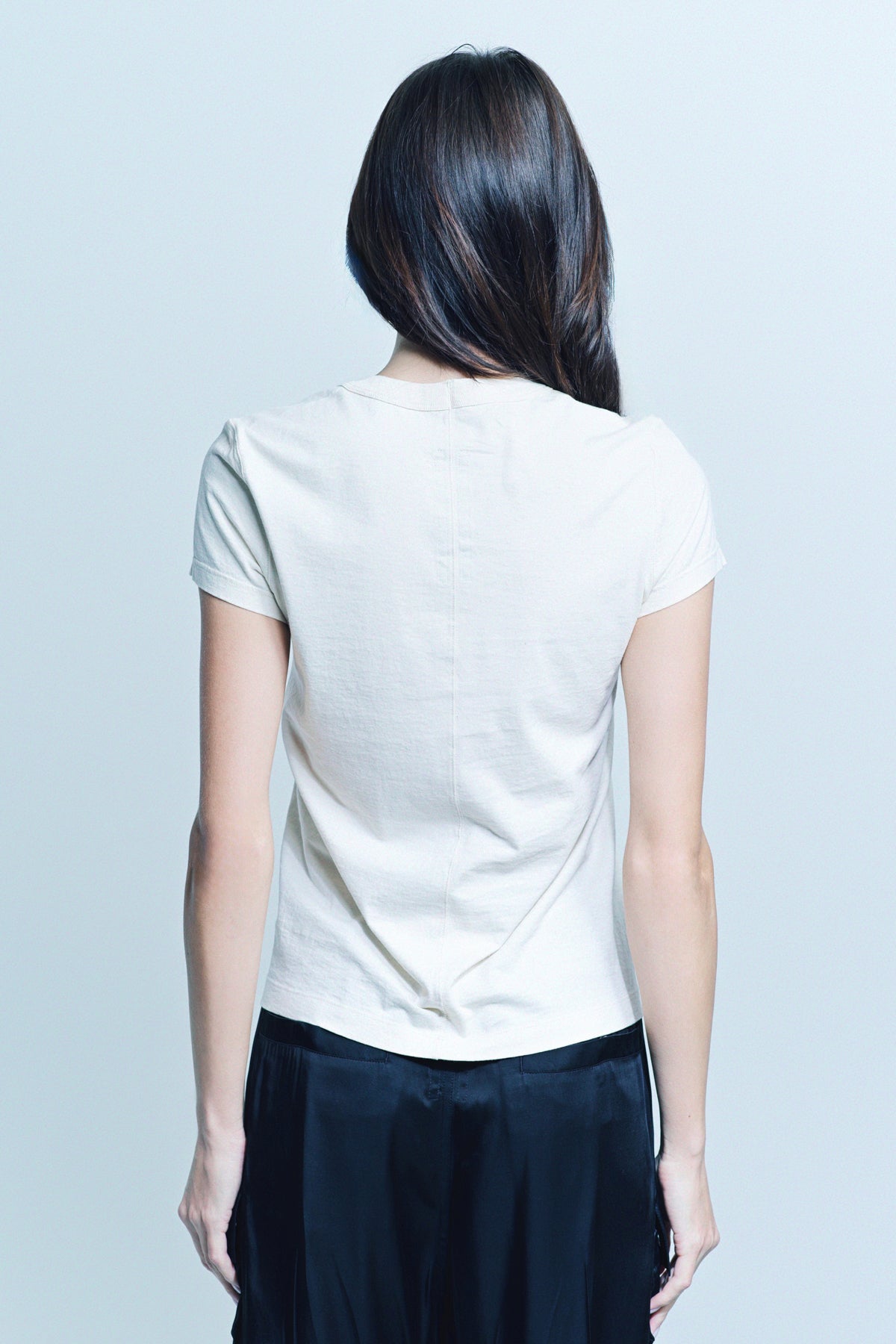 RICK OWENS | CROP LEVEL SHORT SLEEVE TEE - MAXFIELD LA