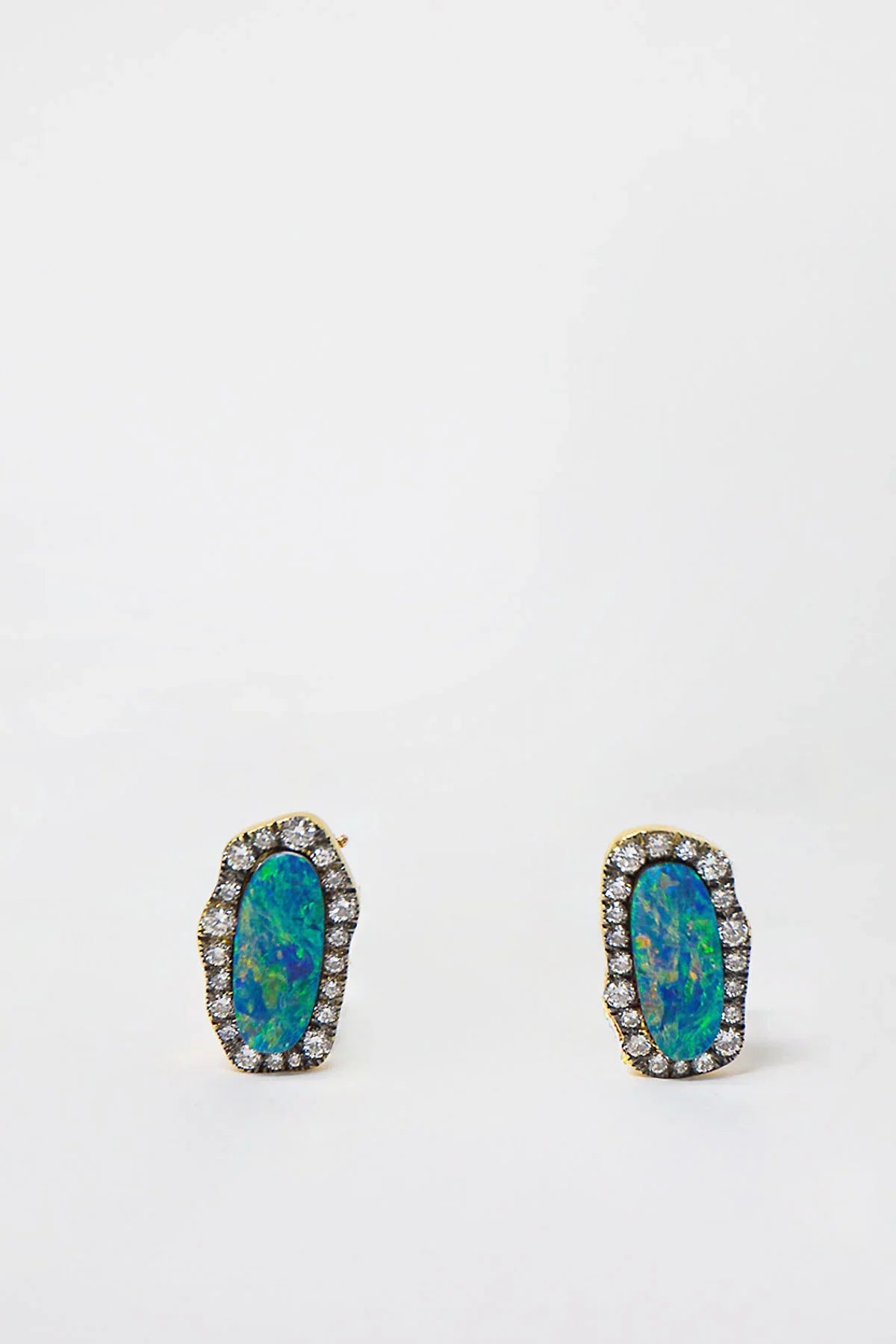 MAUD JEWELRY | OPAL & DIAMOND EARRINGS