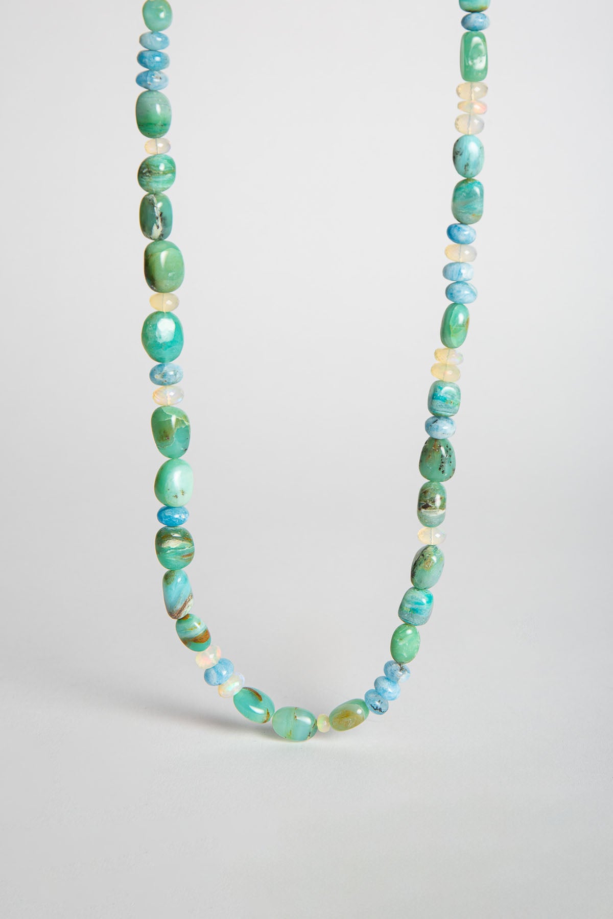 MAUD JEWELRY | MULTI OPAL & HACK BEAD NECKLACE