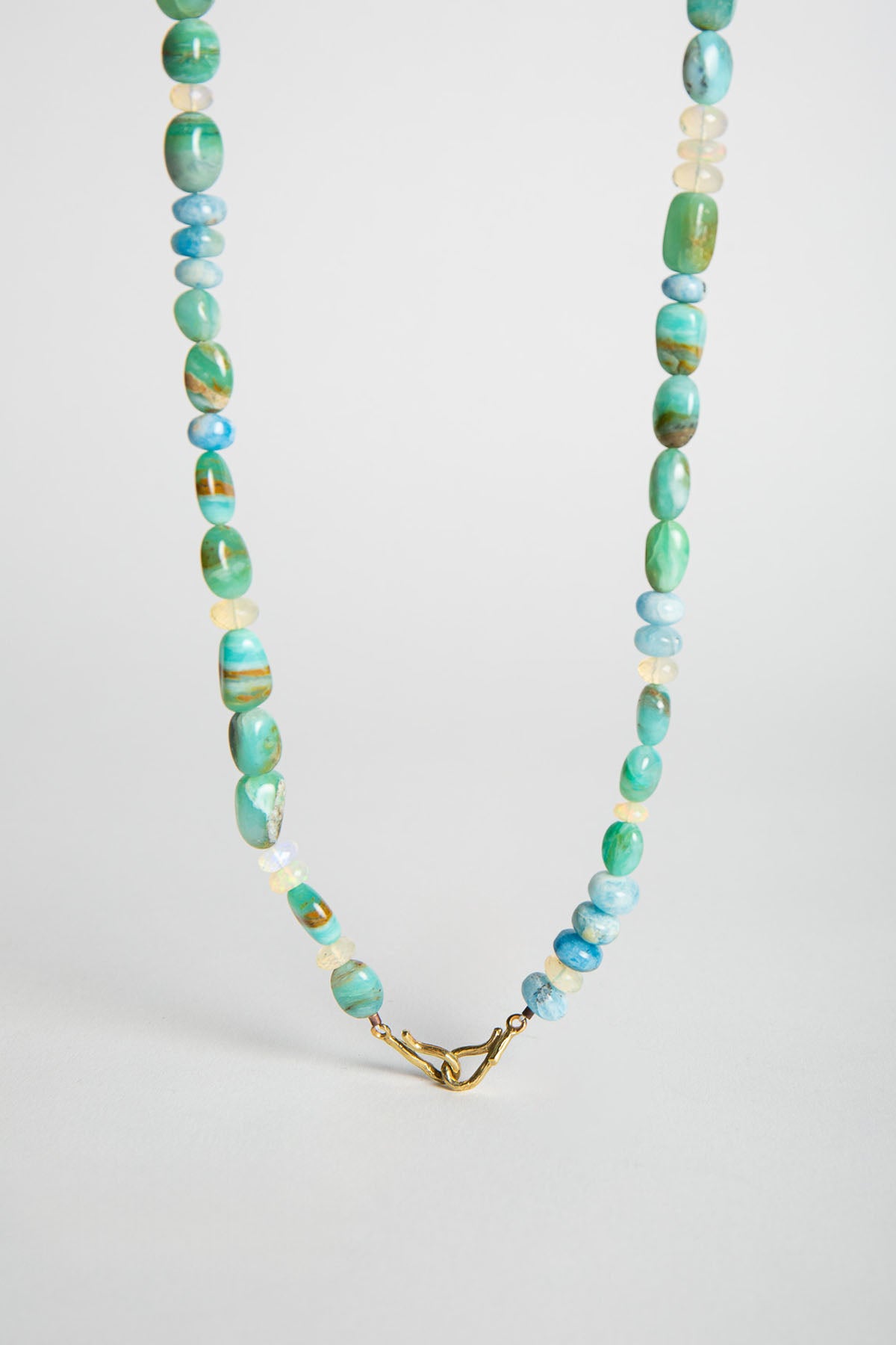 MAUD JEWELRY | MULTI OPAL & HACK BEAD NECKLACE