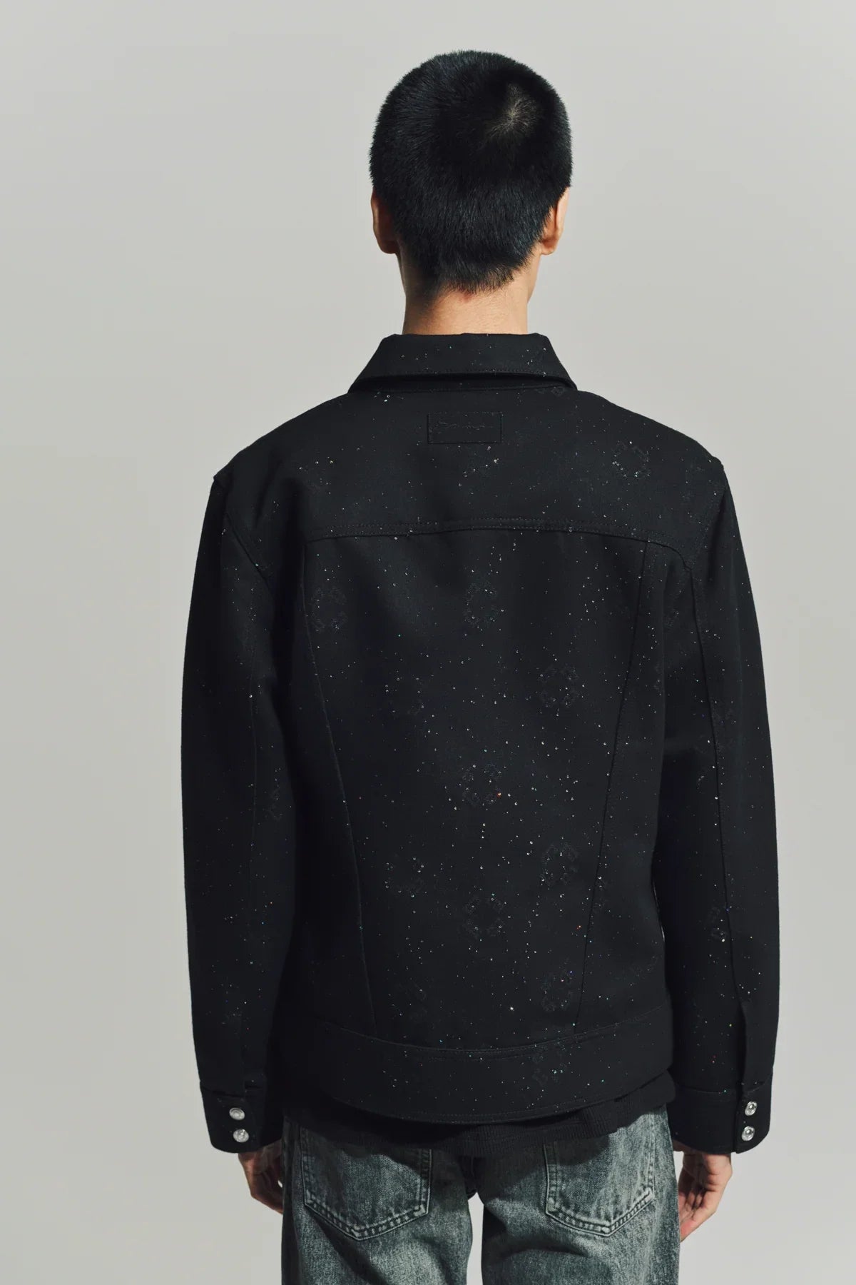GIVENCHY | JACKET IN MONOGRAM 72 DENIM WITH SEQUINS