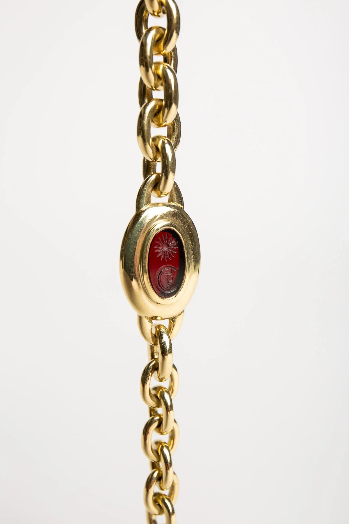 BARRY KIESELSTEIN-CORD | VINTAGE GOLD AND CARNELIAN INTAGLIO BRACELET