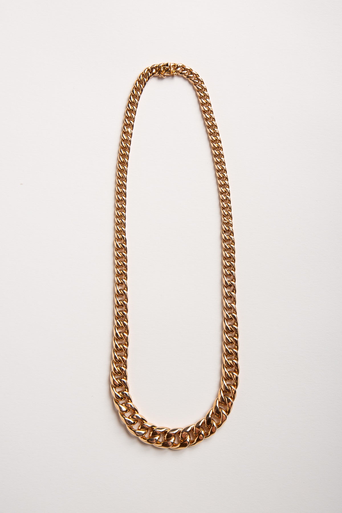 FRENCH | VINTAGE 18K PINK GOLD LINK NECKLACE