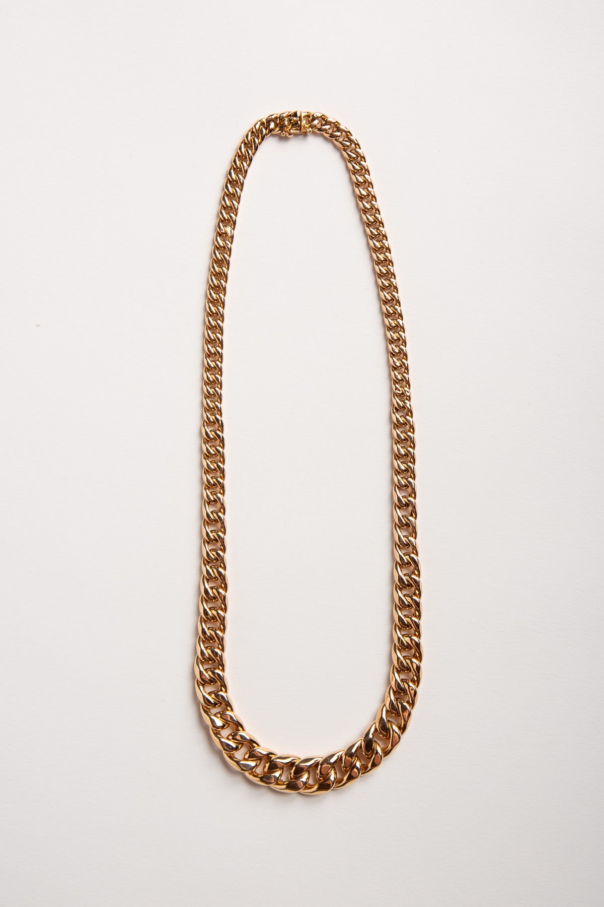 FRENCH | VINTAGE 18K PINK GOLD LINK NECKLACE - MAXFIELD LA