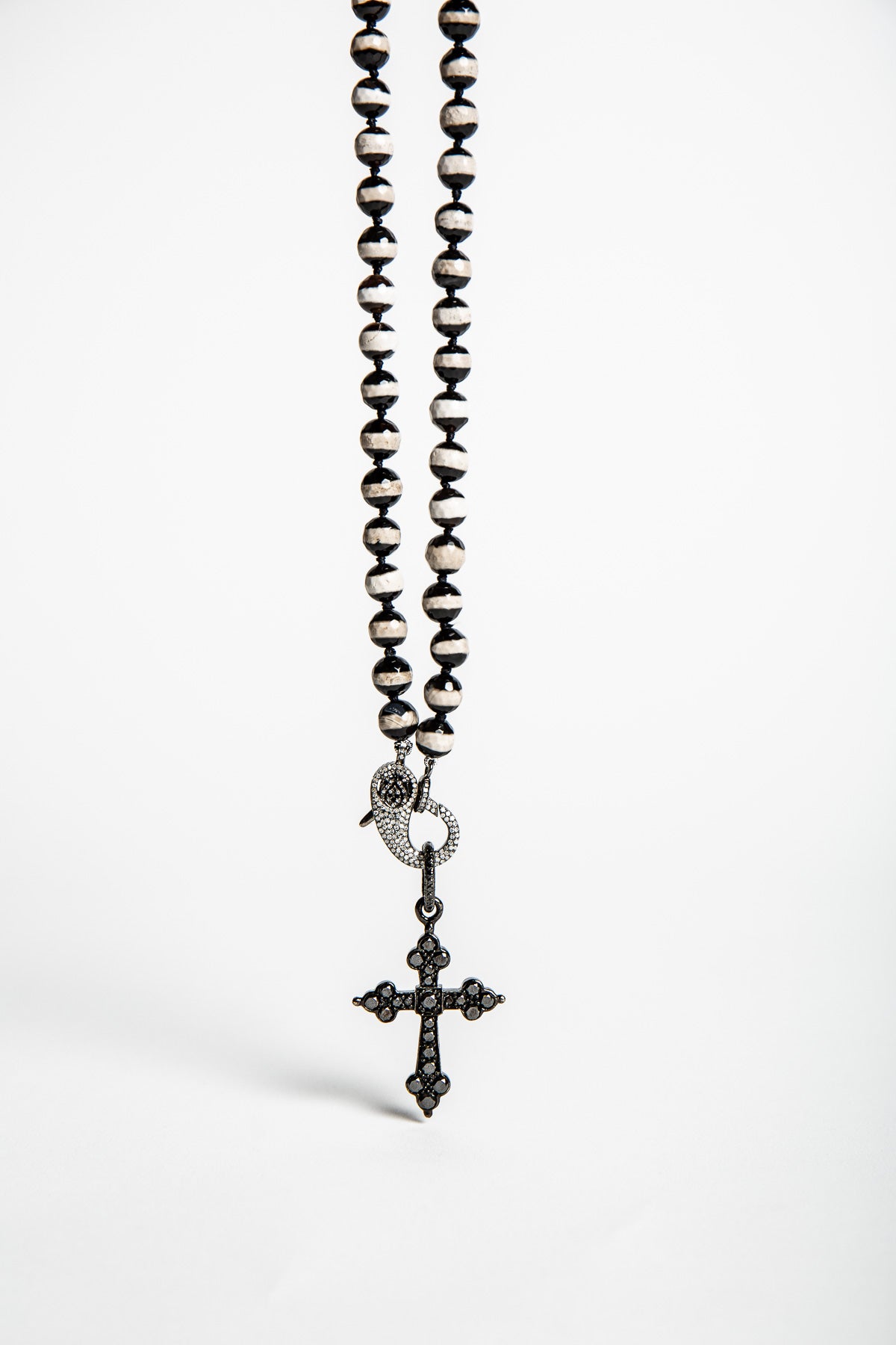 LOREE RODKIN | DIAMOND AGATE BEAD NECKLACE 30" - MAXFIELD LA