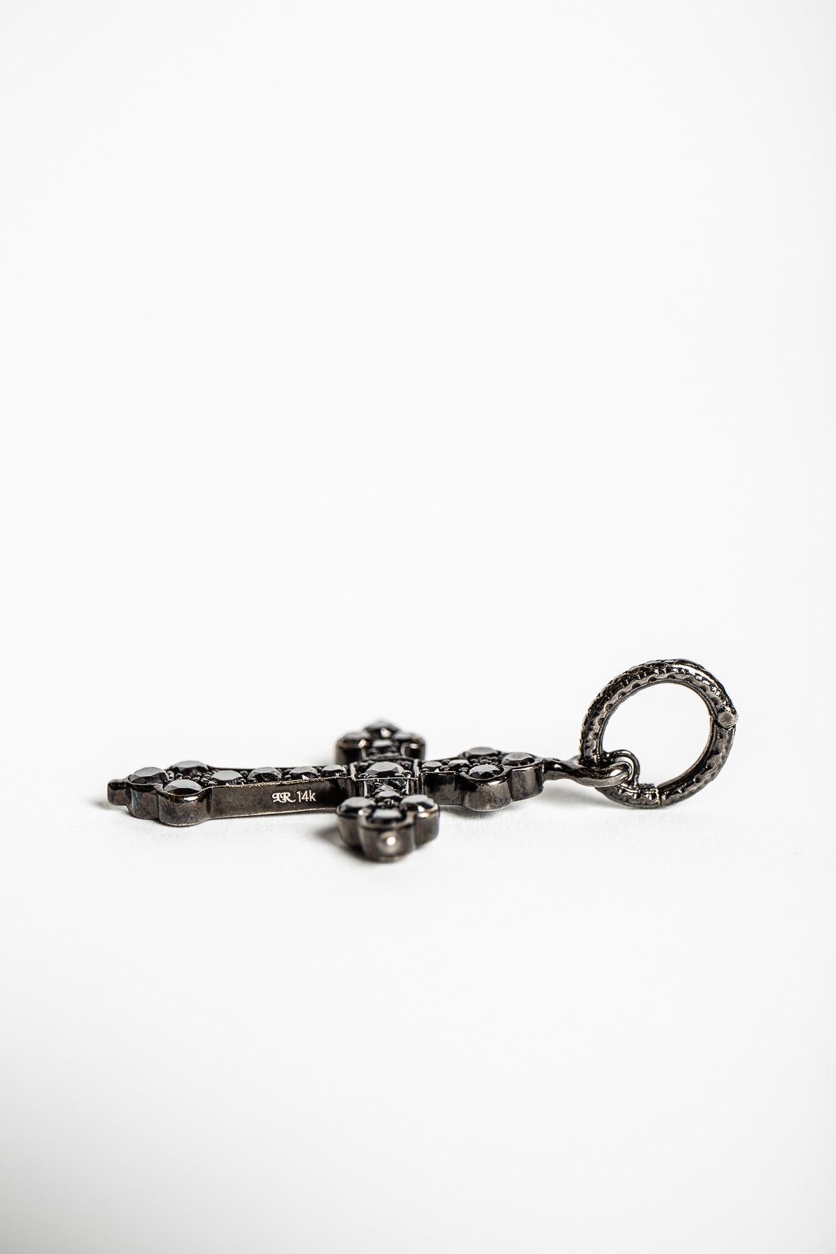 LOREE RODKIN | 14-18K WHITE GOLD DIAMOND LARGE GOTH CROSS PENDANT - MAXFIELD LA