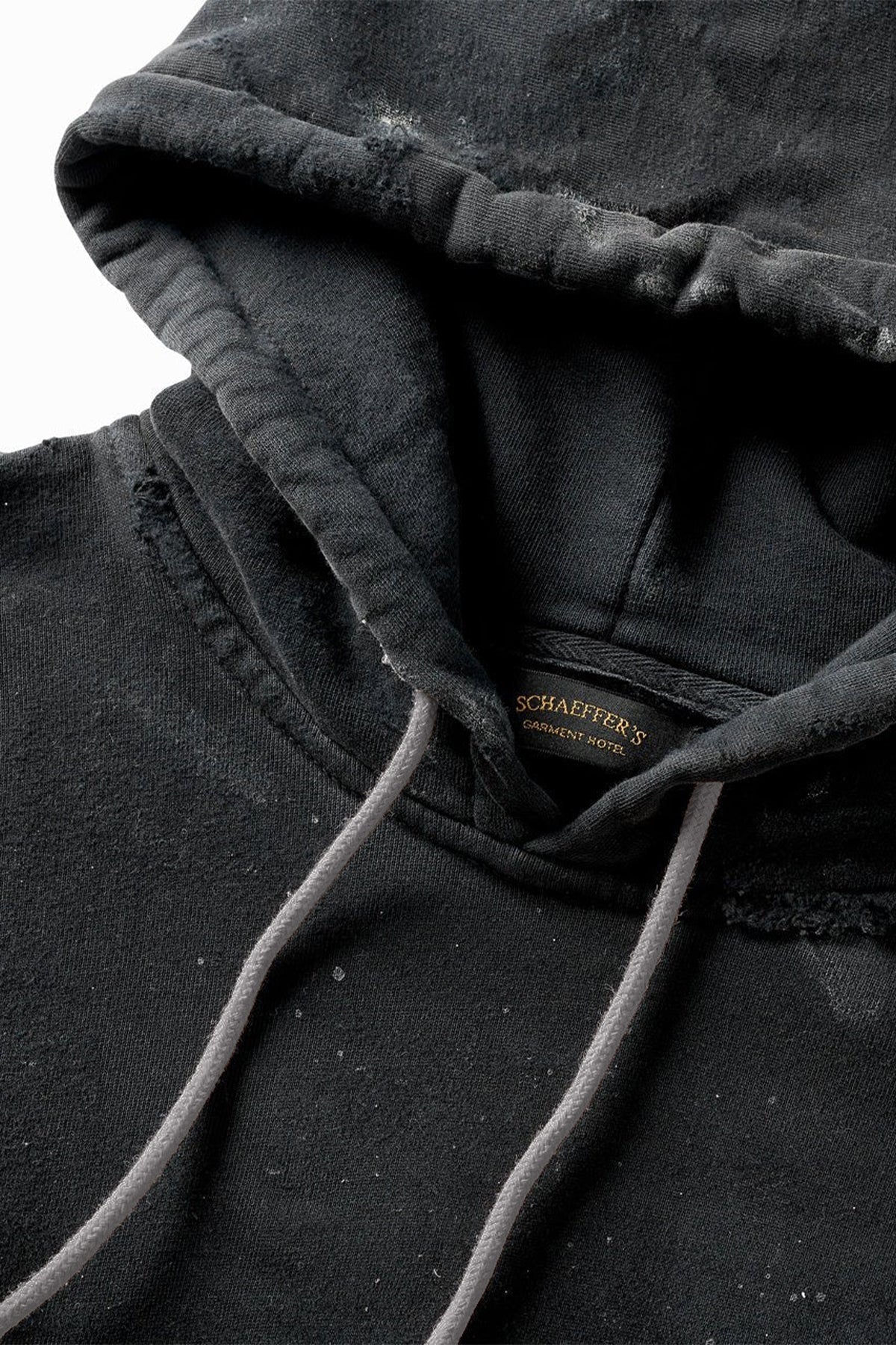 SCHAEFFER'S GARMENT HOTEL | ARTIST DISTRESSED FRENCH TERRY HOODIE - MAXFIELD LA