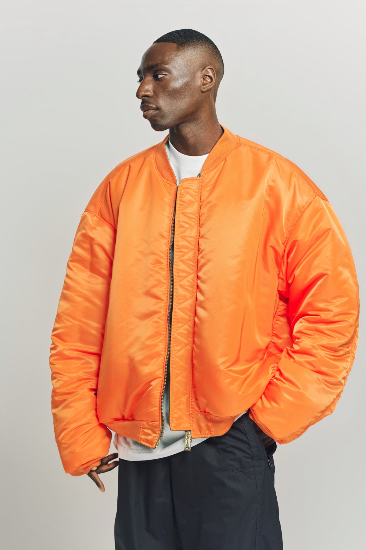 VETEMENTS | OVERSIZE LEATHER BOMBER JACKET