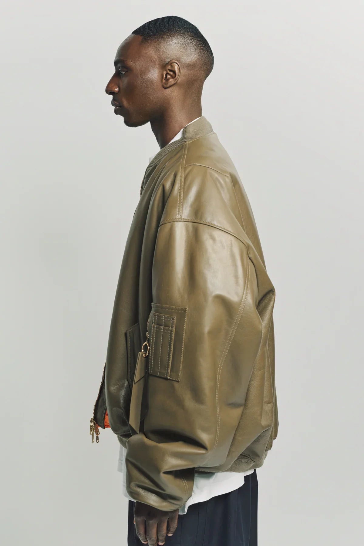 VETEMENTS | OVERSIZE LEATHER BOMBER JACKET