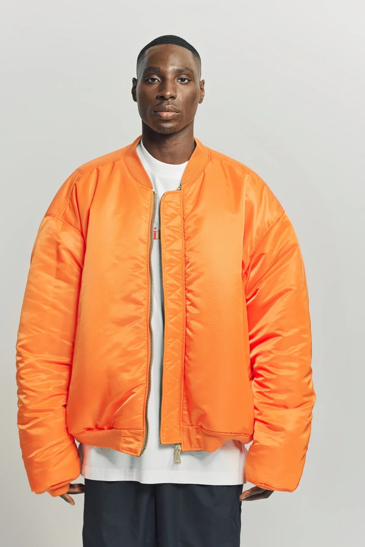 VETEMENTS | OVERSIZE LEATHER BOMBER JACKET