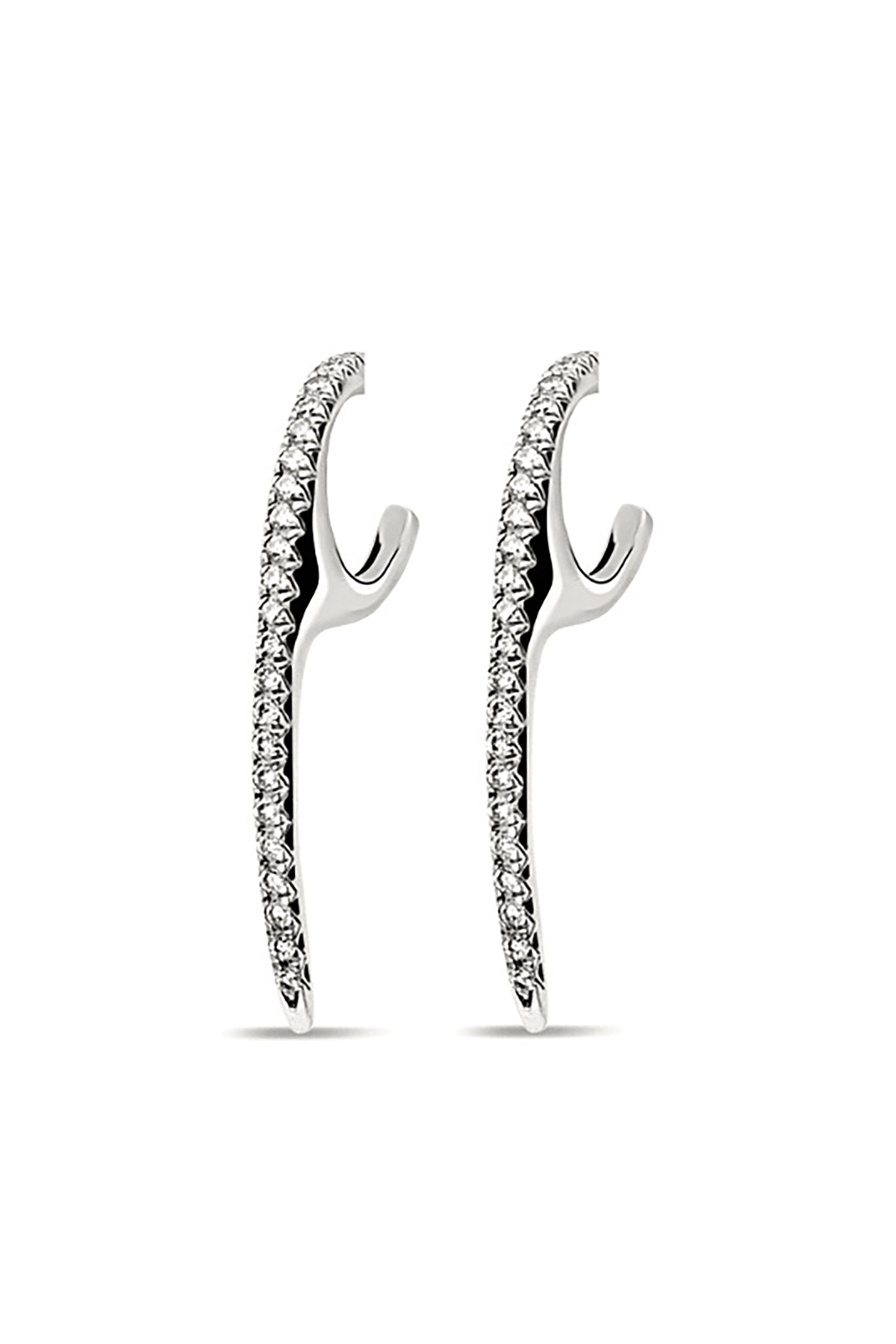 JOVANA DJURIC | MEDIUM SLICE DIAMOND HOOPS
