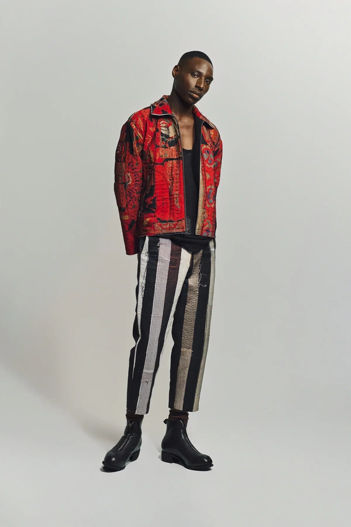 AUBERO | OFF-CUTS STRIPE PANTS