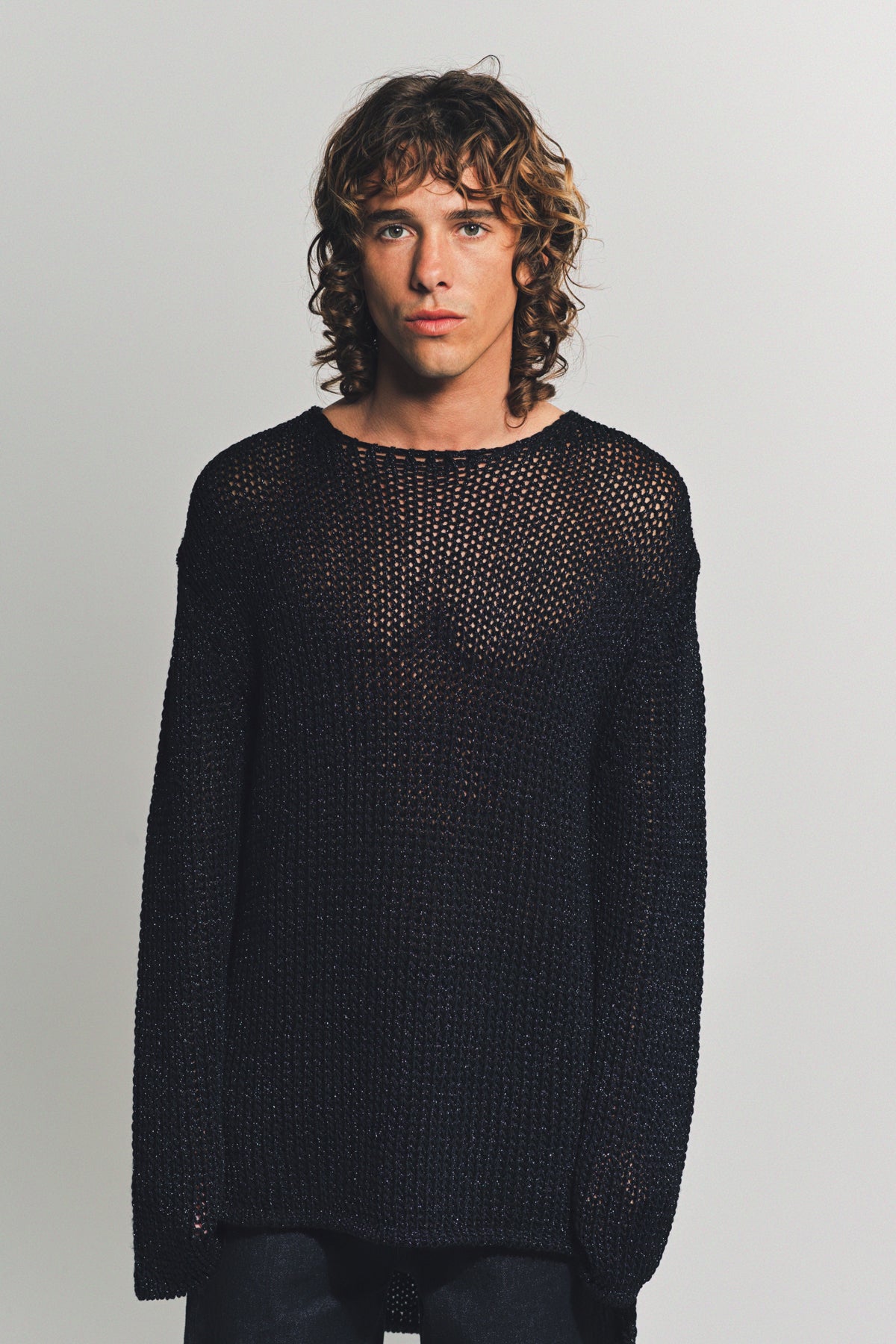 COMME DES GARCONS HOMME PLUS | WOOL NYLON LONG SLEEVE TEE - MAXFIELD LA