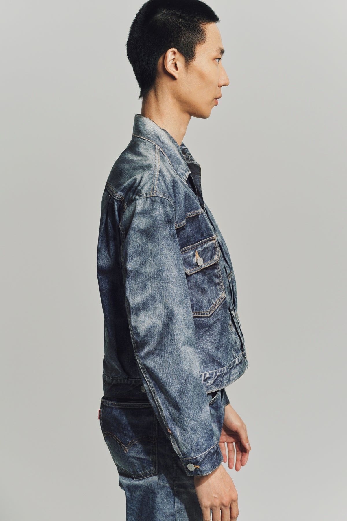JUNYA WATANABE | LEVI'S BERBERJIN INKJET PRINTED JACKET - MAXFIELD LA
