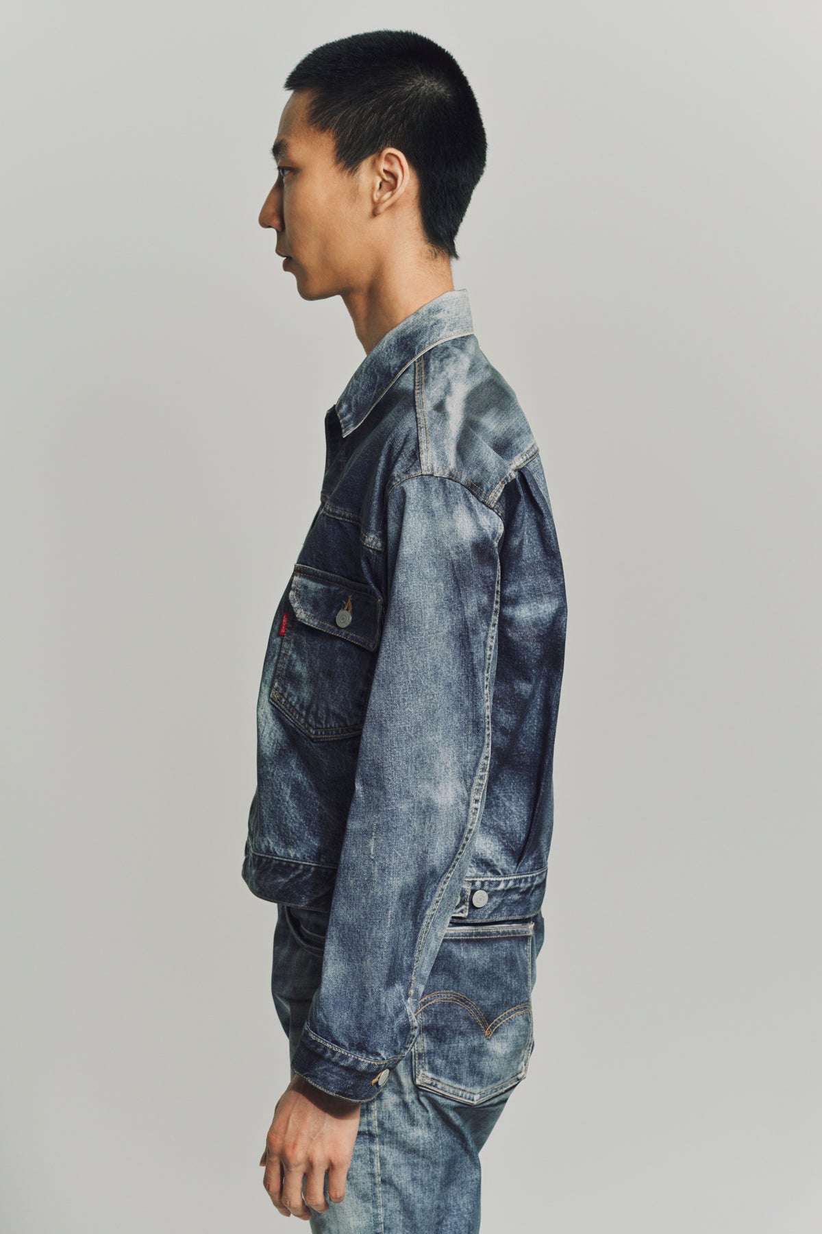 JUNYA WATANABE | LEVI'S BERBERJIN INKJET PRINTED JACKET - MAXFIELD LA