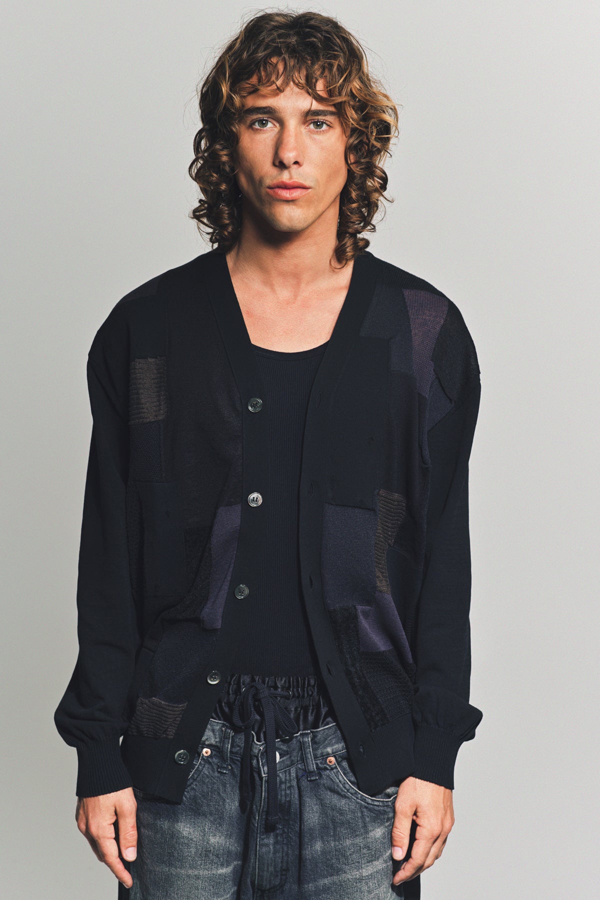 JUNYA WATANABE | MIX INTARSIA CARDIGAN - MAXFIELD LA