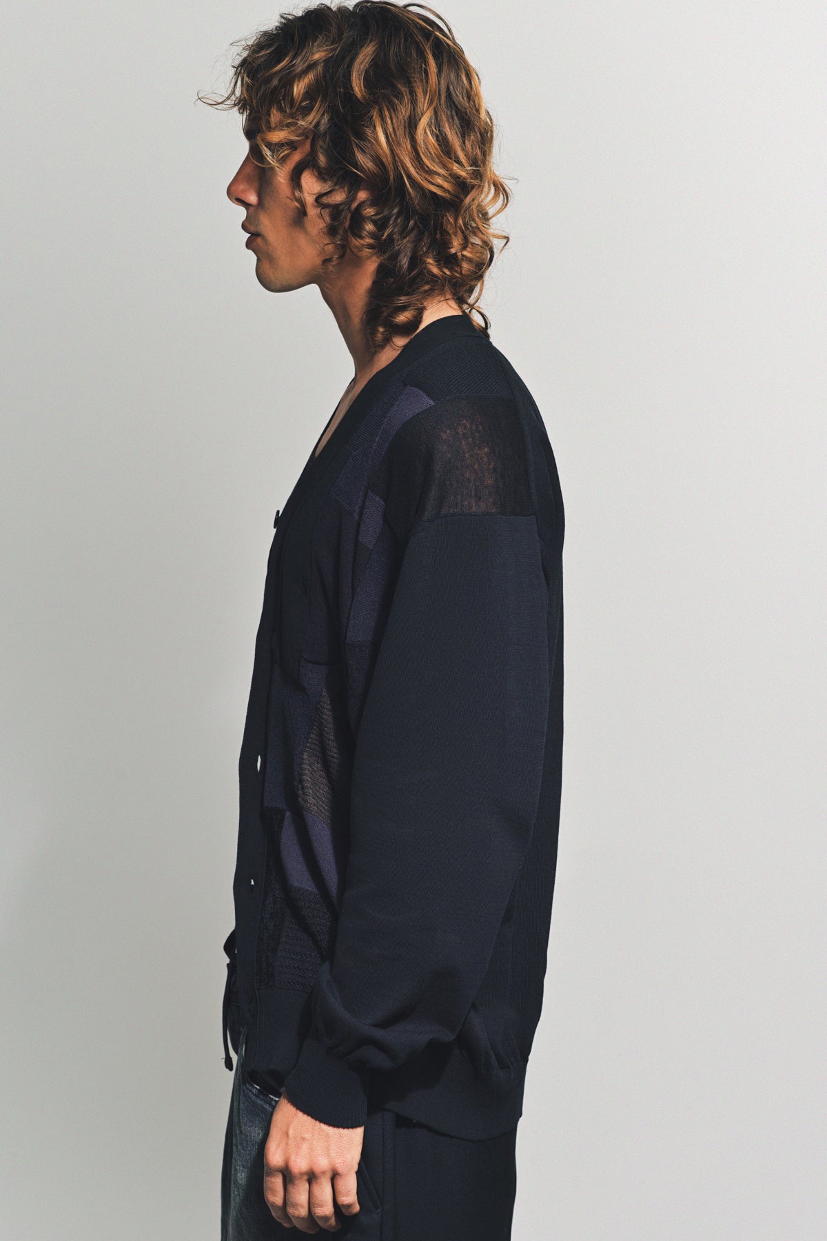 JUNYA WATANABE | MIX INTARSIA CARDIGAN - MAXFIELD LA