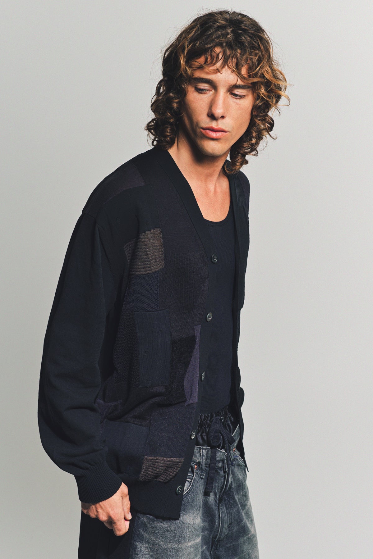 JUNYA WATANABE | MIX INTARSIA CARDIGAN - MAXFIELD LA