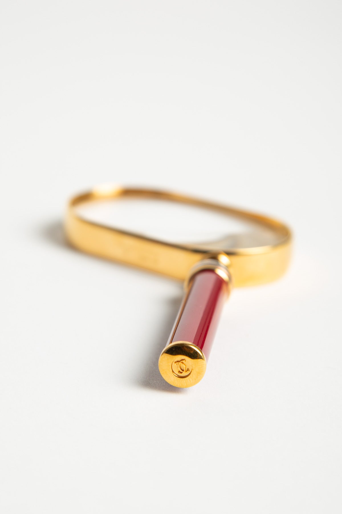 CARTIER | 1985 ENAMELED METAL MAGNIFYING GLASS - MAXFIELD LA