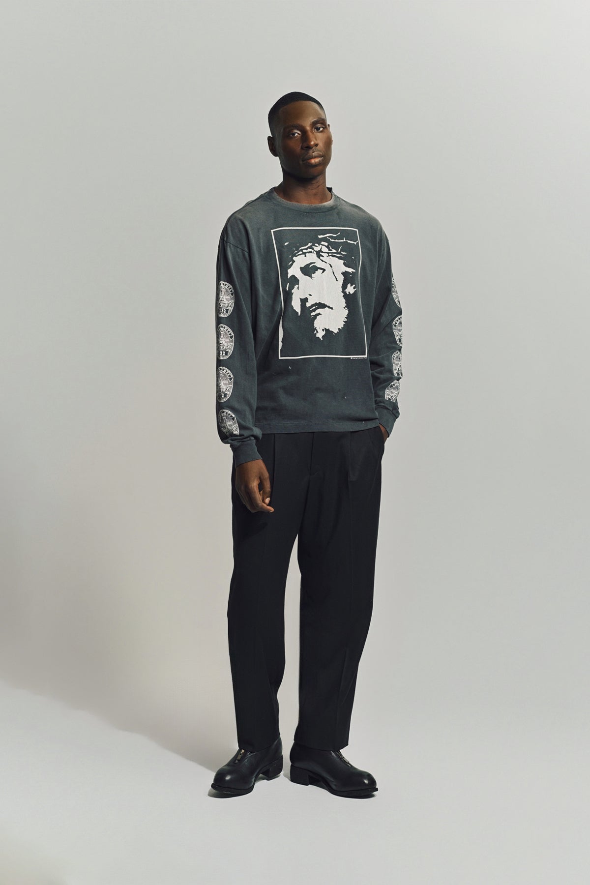 SAINT MICHAEL | LOVE SAINT LONG SLEEVE T-SHIRT