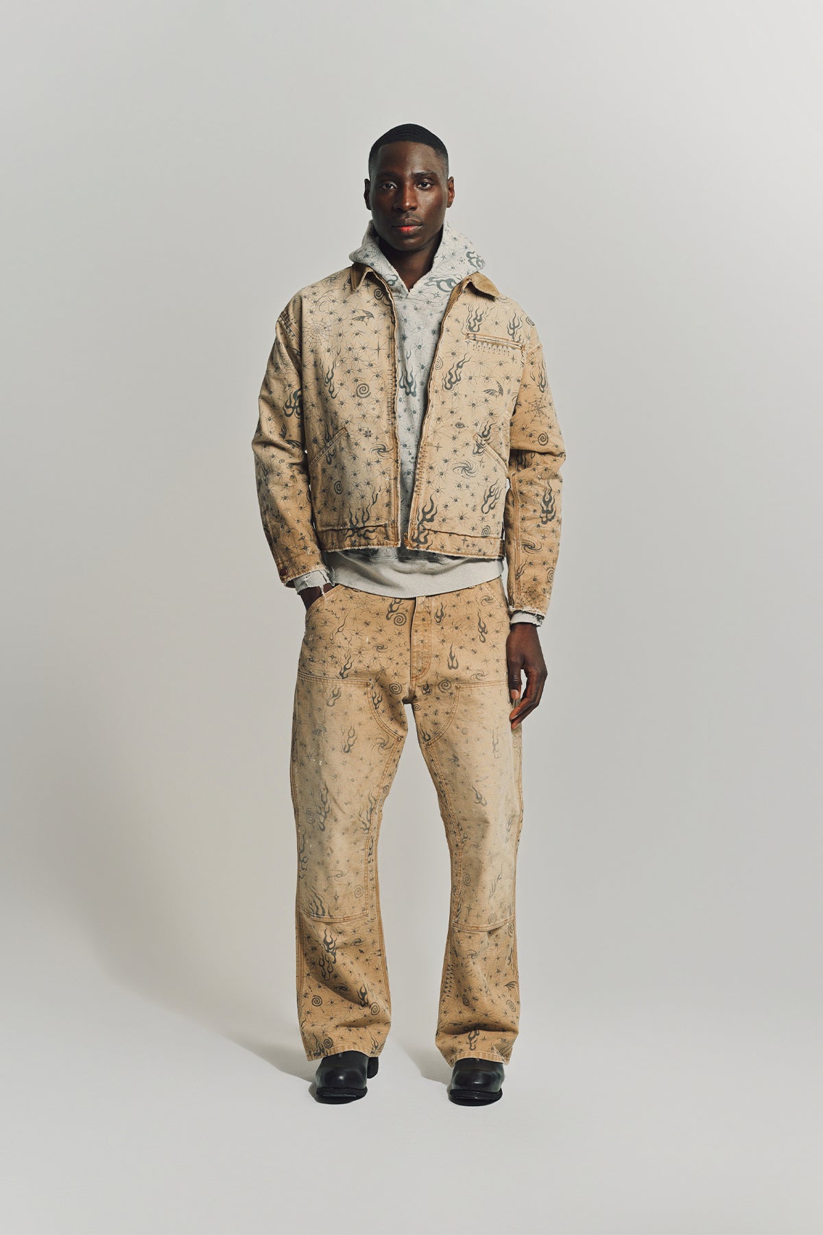 SAINT MICHAEL | DR. WOO DOUBLE KNEE PANTS