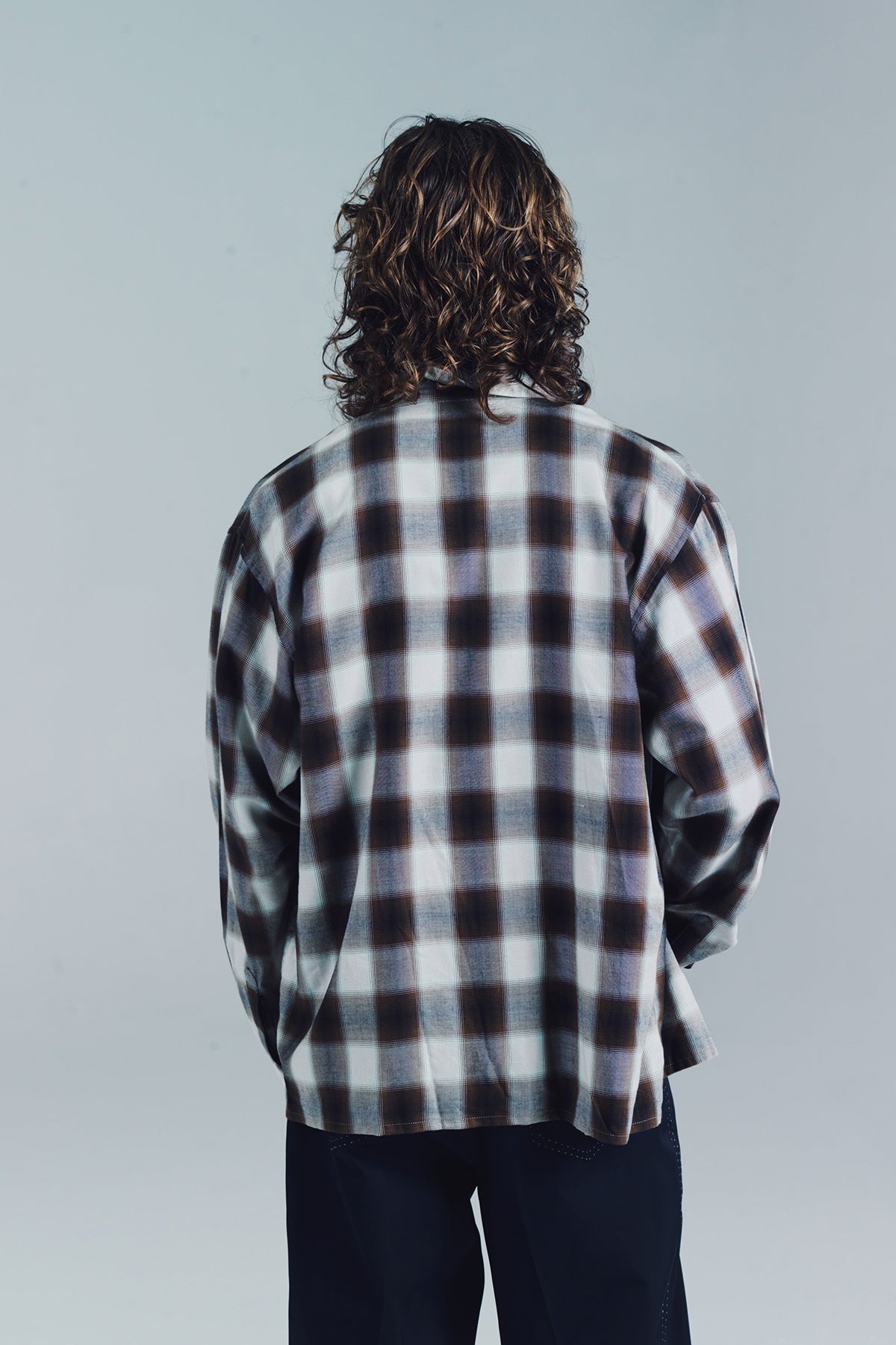 SECOND/LAYER | ZIP RELAXED LONG SLEEVE SHIRT