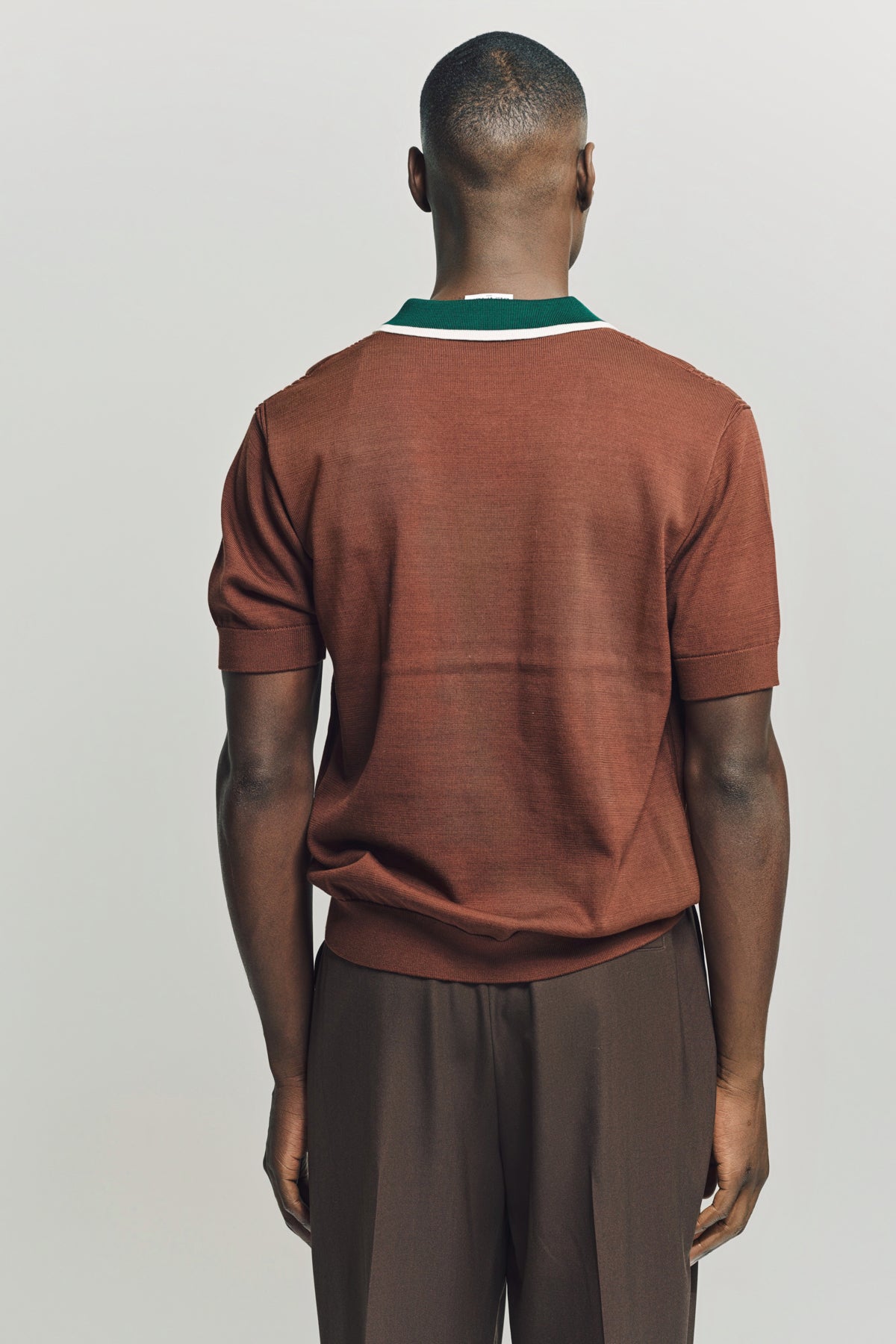 CASABLANCA | CABLE KNIT OVERSIZED POLO SHIRT