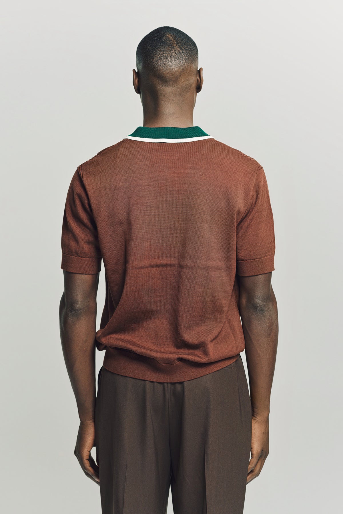 CASABLANCA | CABLE KNIT OVERSIZED POLO SHIRT
