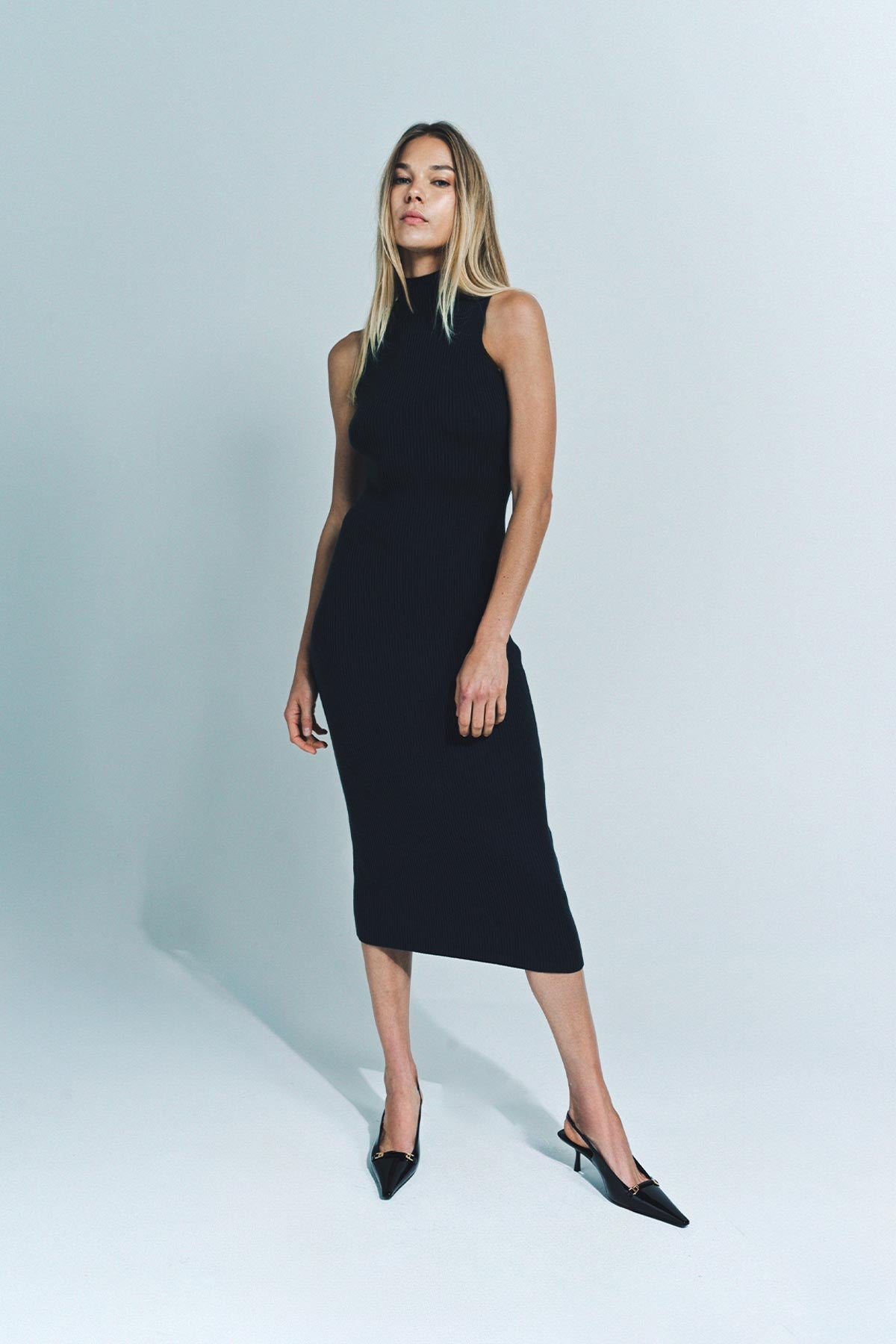 SABLYN | LAUREN MOCK NECK FITTED DRESS - MAXFIELD LA